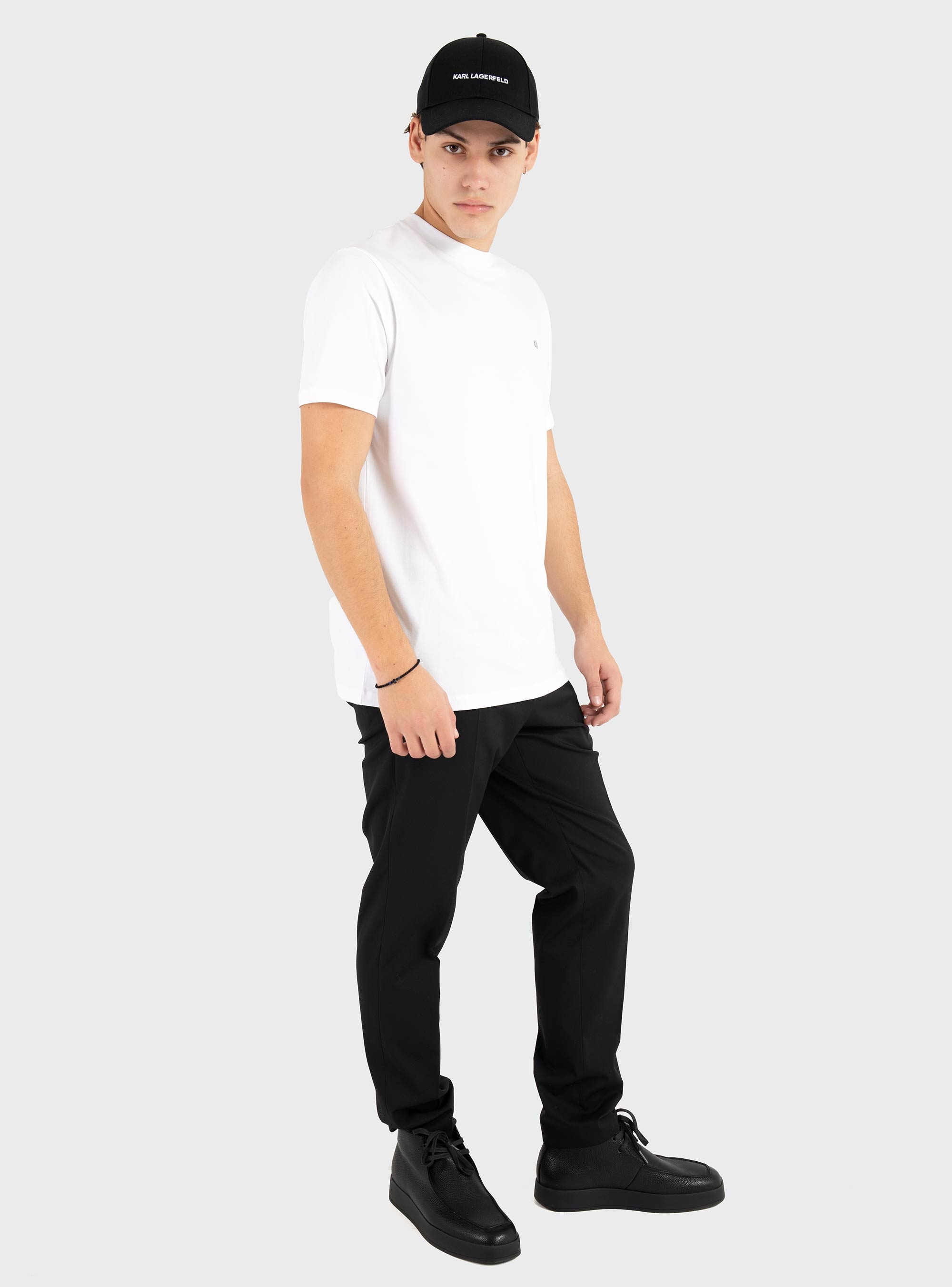 Karl Lagerfeld Micro Ikonik Logo T-Shirt - White