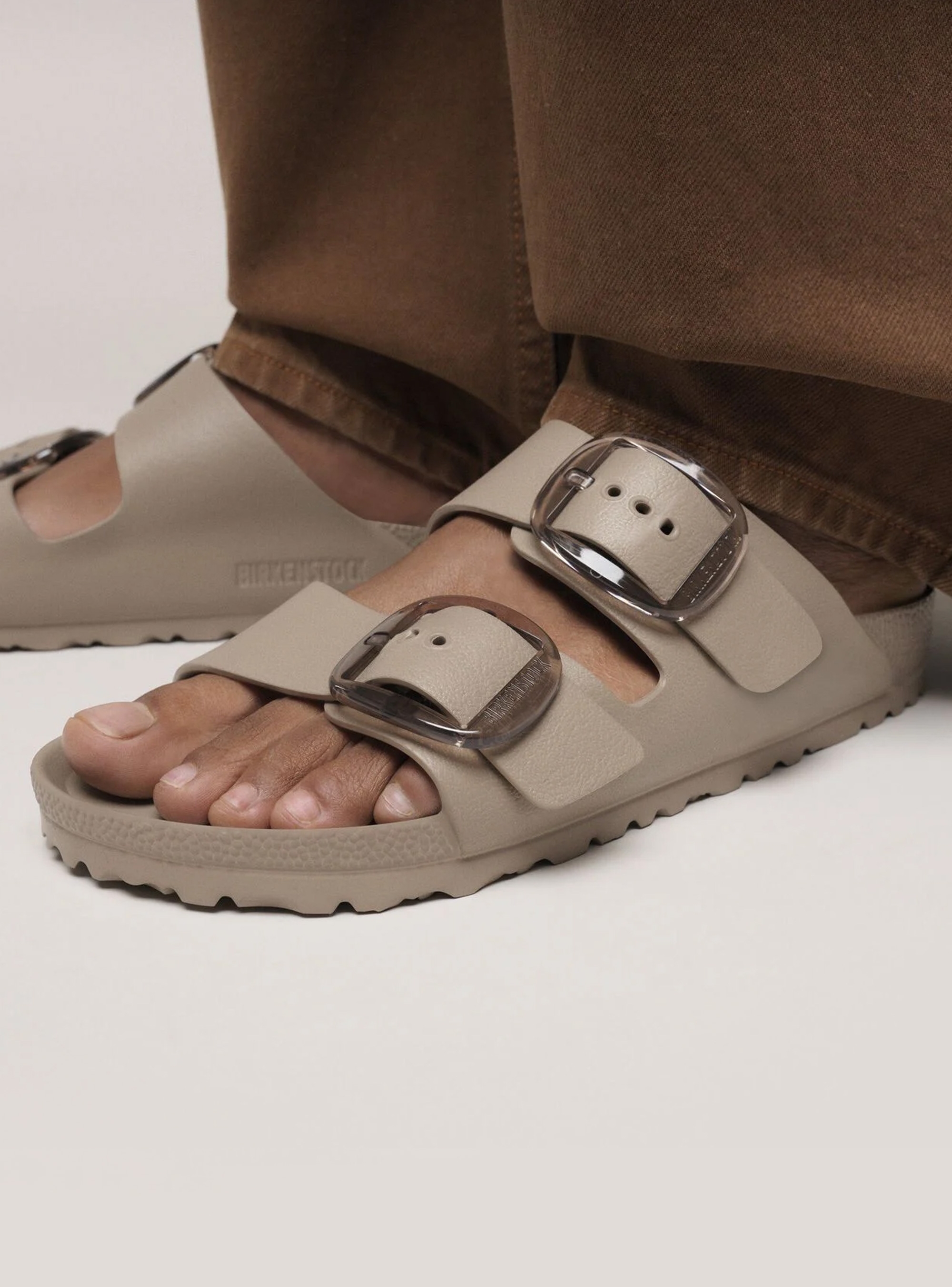Birkenstock Arizona Big Buckle Eva Narrow Fit Sandals - Taupe