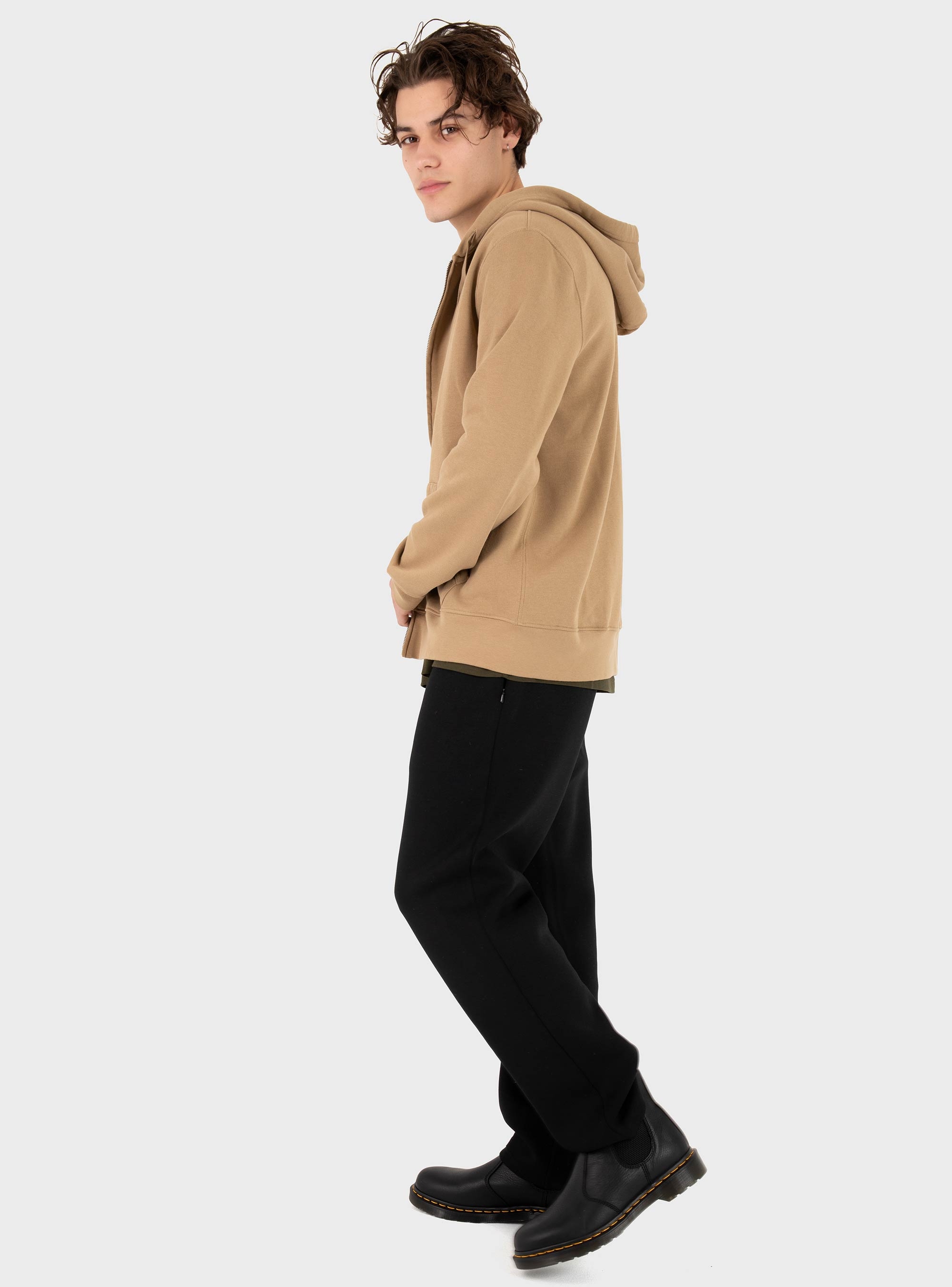 Polo Ralph Lauren Garment-Dyed Fleece Full-Zip Hoodie - Khaki