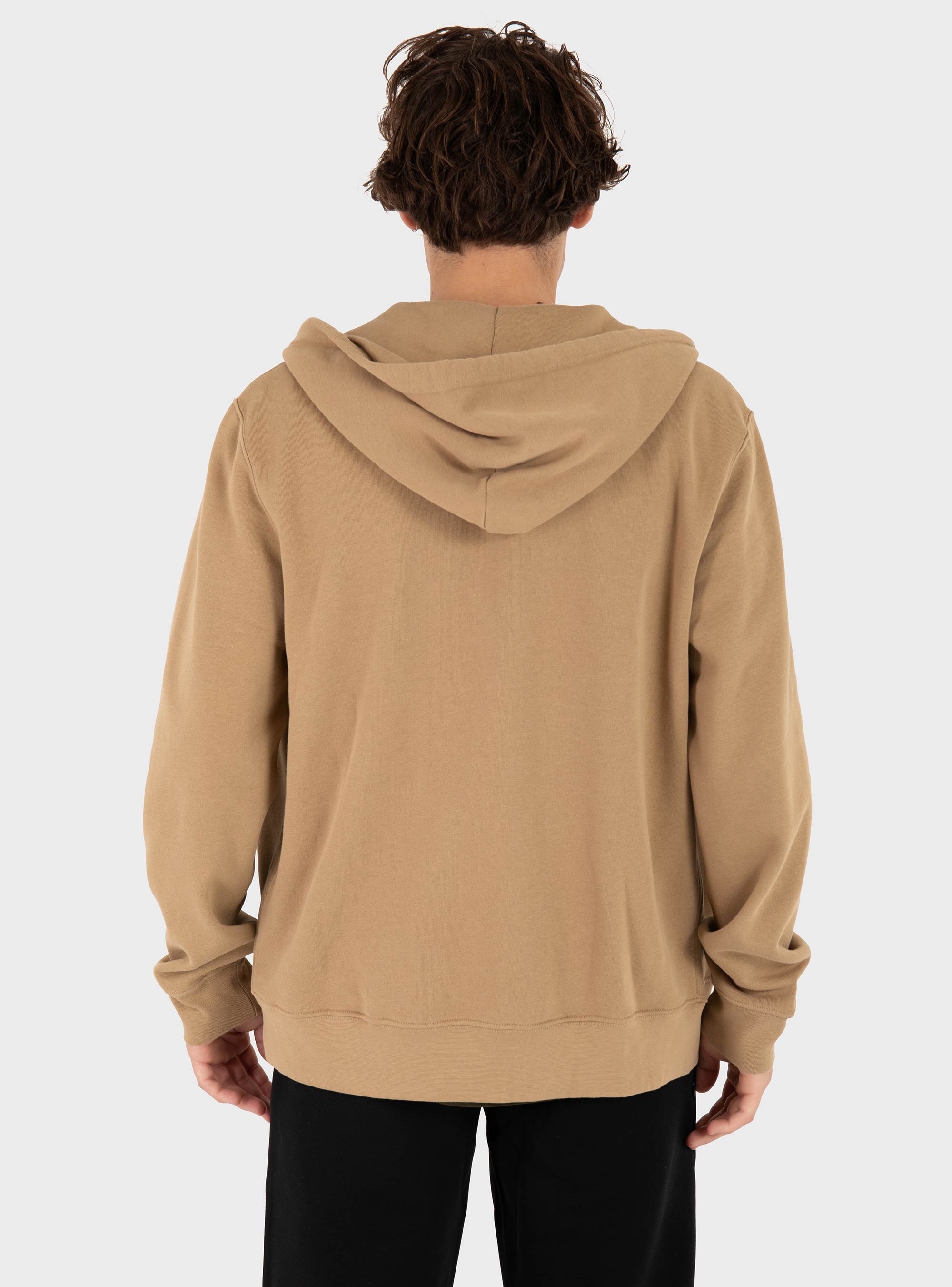 Polo Ralph Lauren Garment-Dyed Fleece Full-Zip Hoodie - Khaki