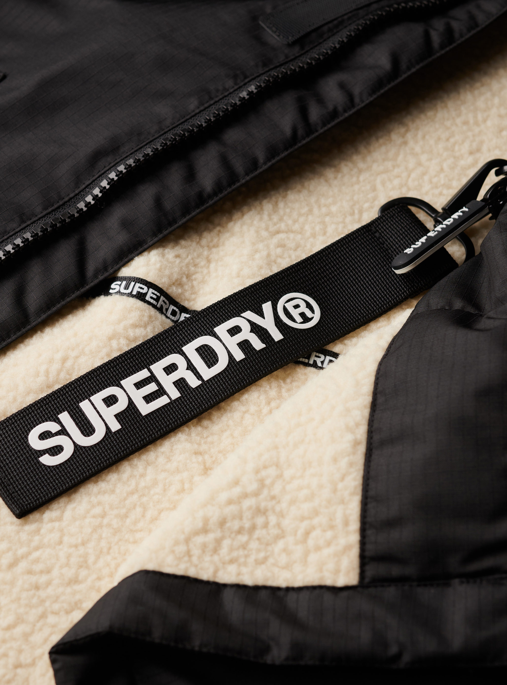 Superdry Robe Jacket - Black & White