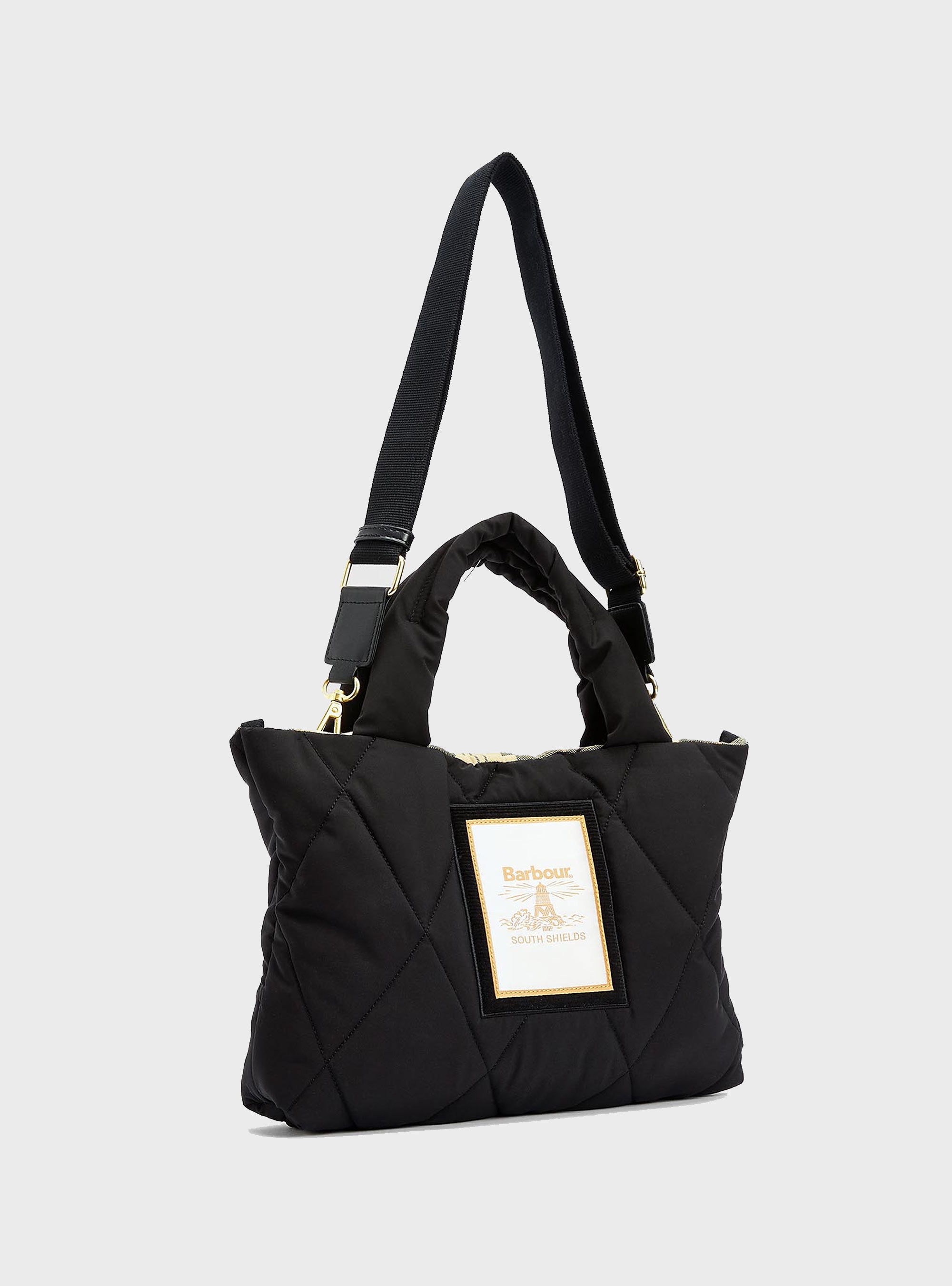 BARBOUR Mariah Quilted Mini Tote Bag - Black