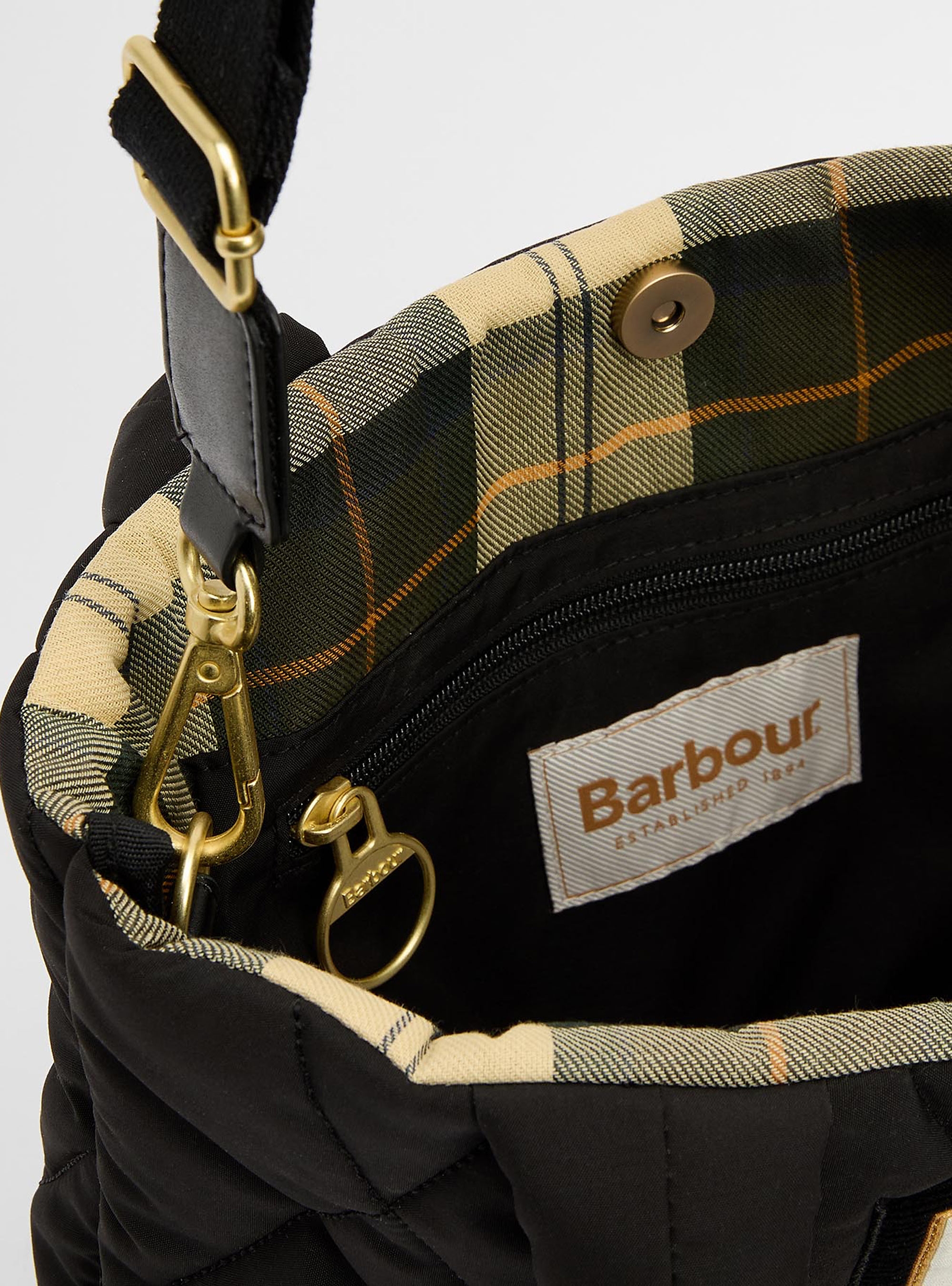 BARBOUR Mariah Quilted Mini Tote Bag - Black