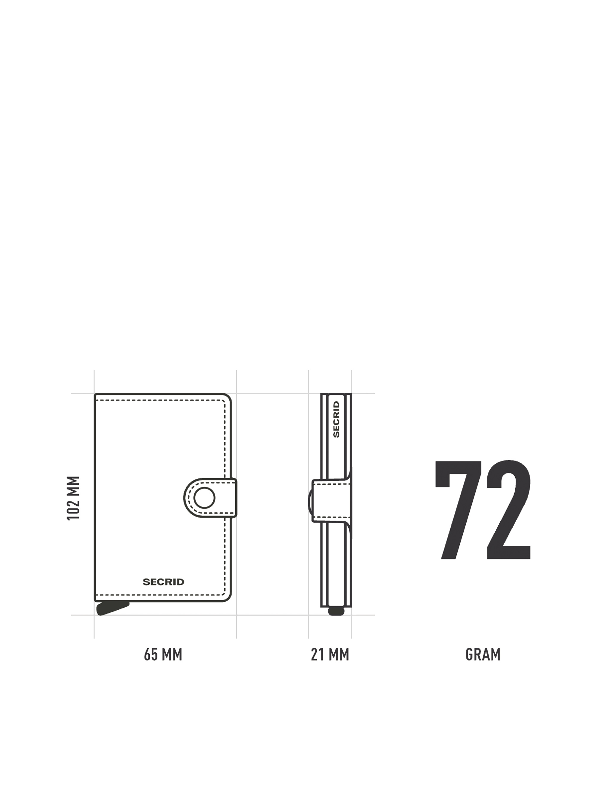 Secrid Miniwallet Texano Saddle - Rust