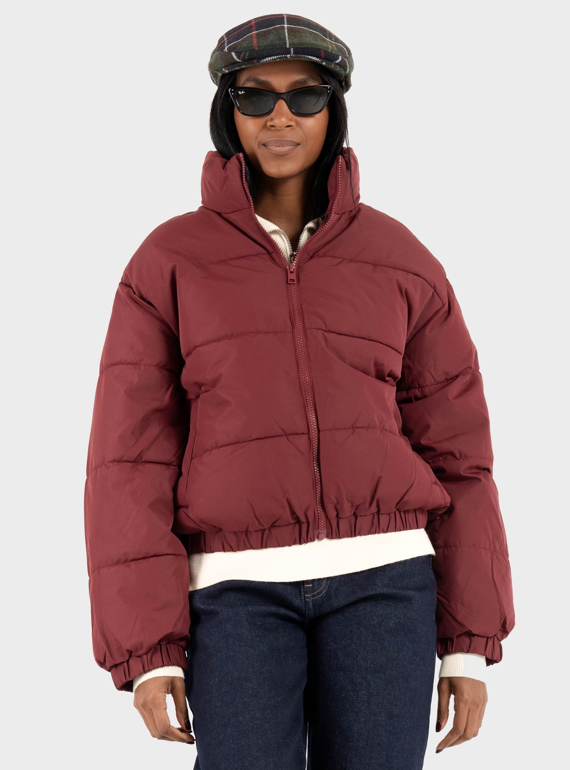 JJXX Tracy Puffer Jacket - Bordeaux