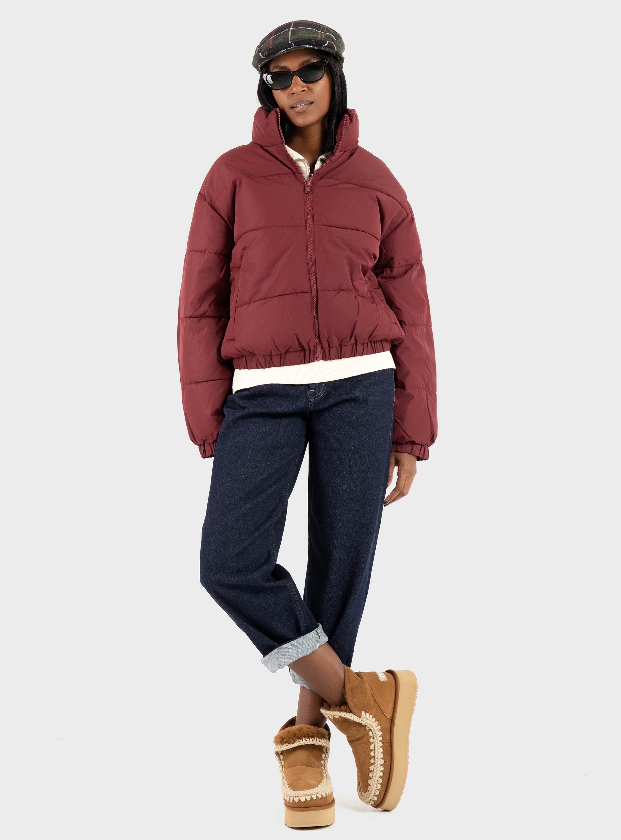 JJXX Tracy Puffer Jacket - Bordeaux