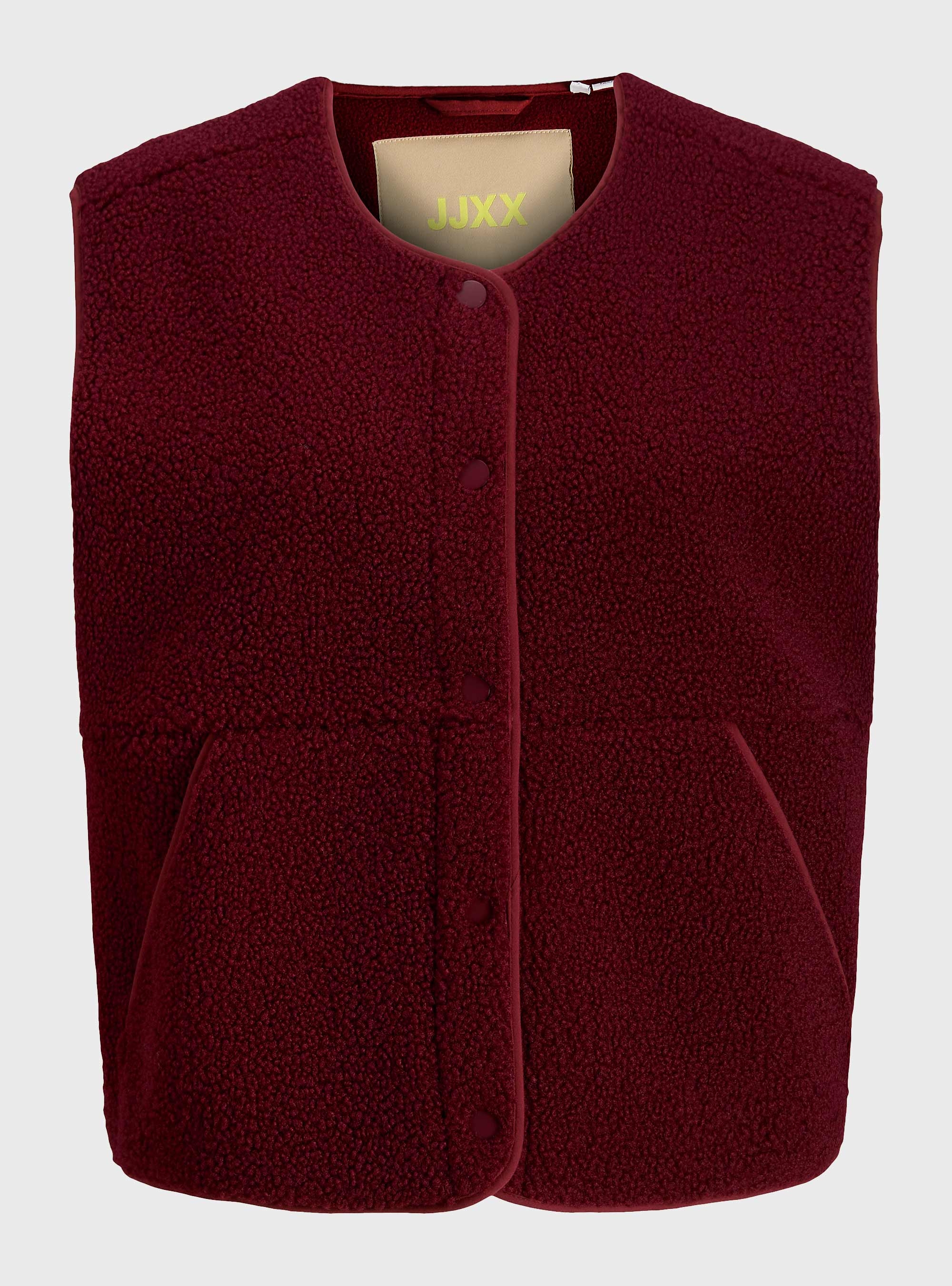 JJXX Vera Teddy Vest - Bordeaux