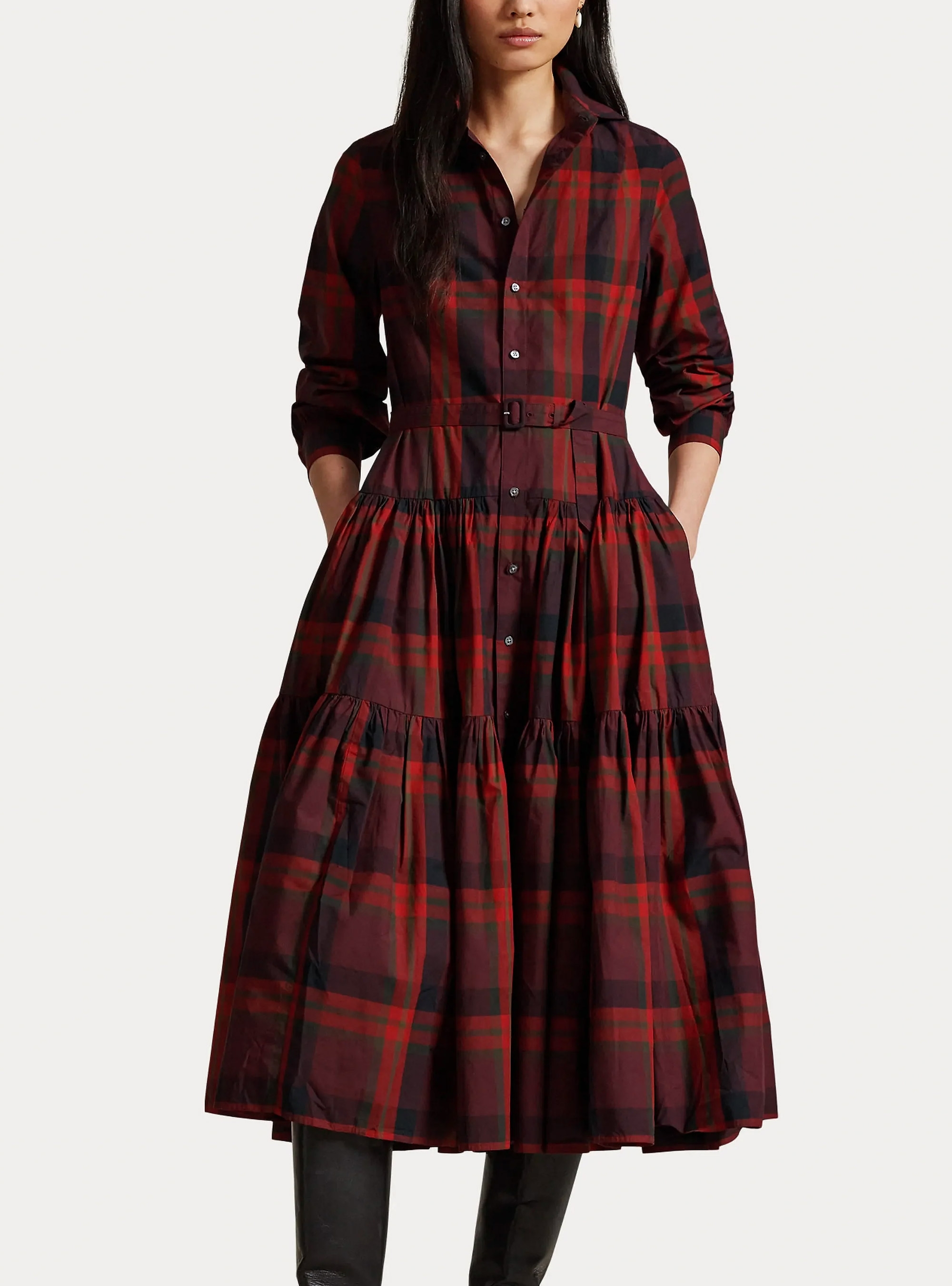 Polo Ralph Lauren A-Line Dress - Pale Red