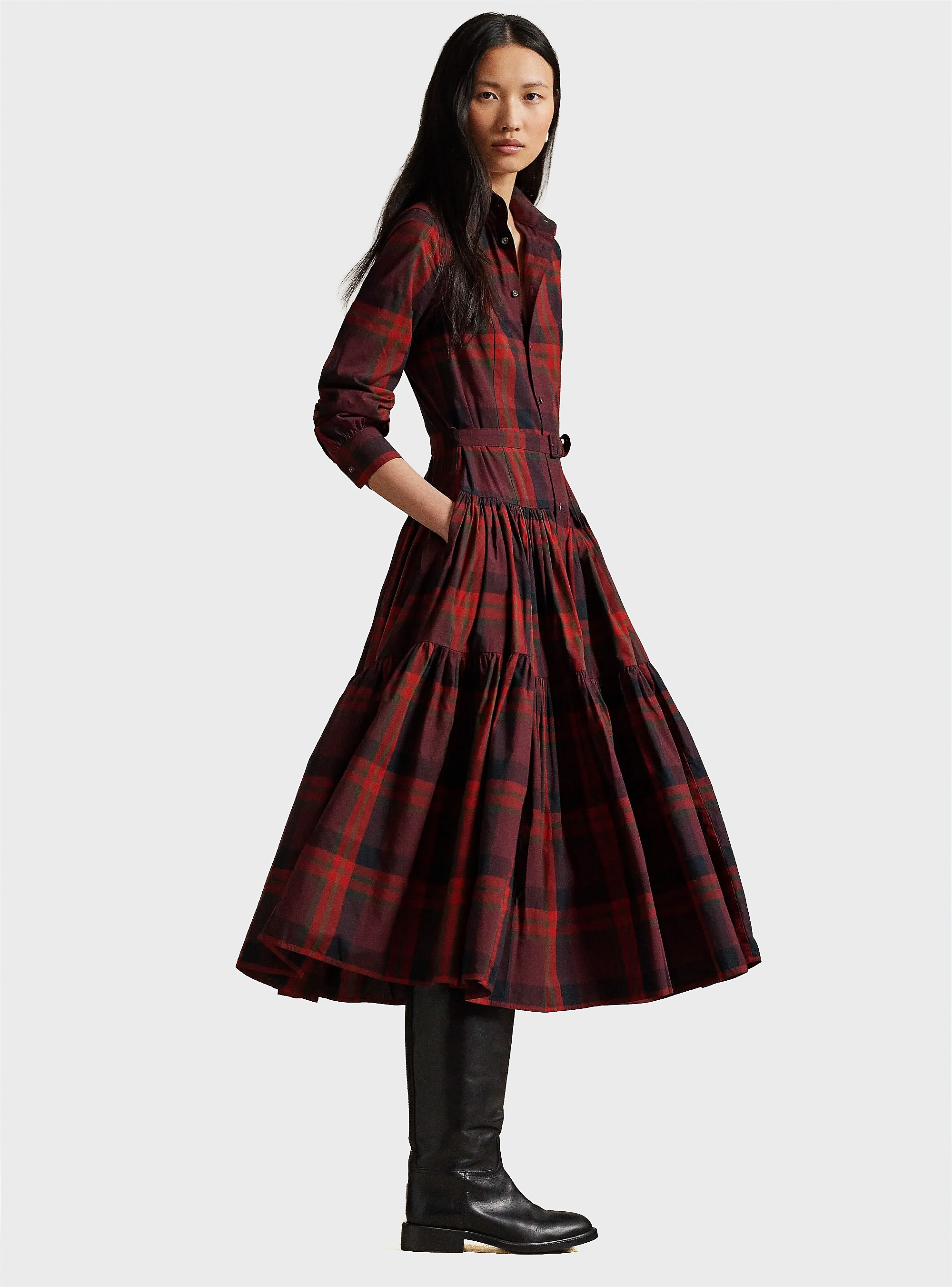 Polo Ralph Lauren A-Line Dress - Pale Red