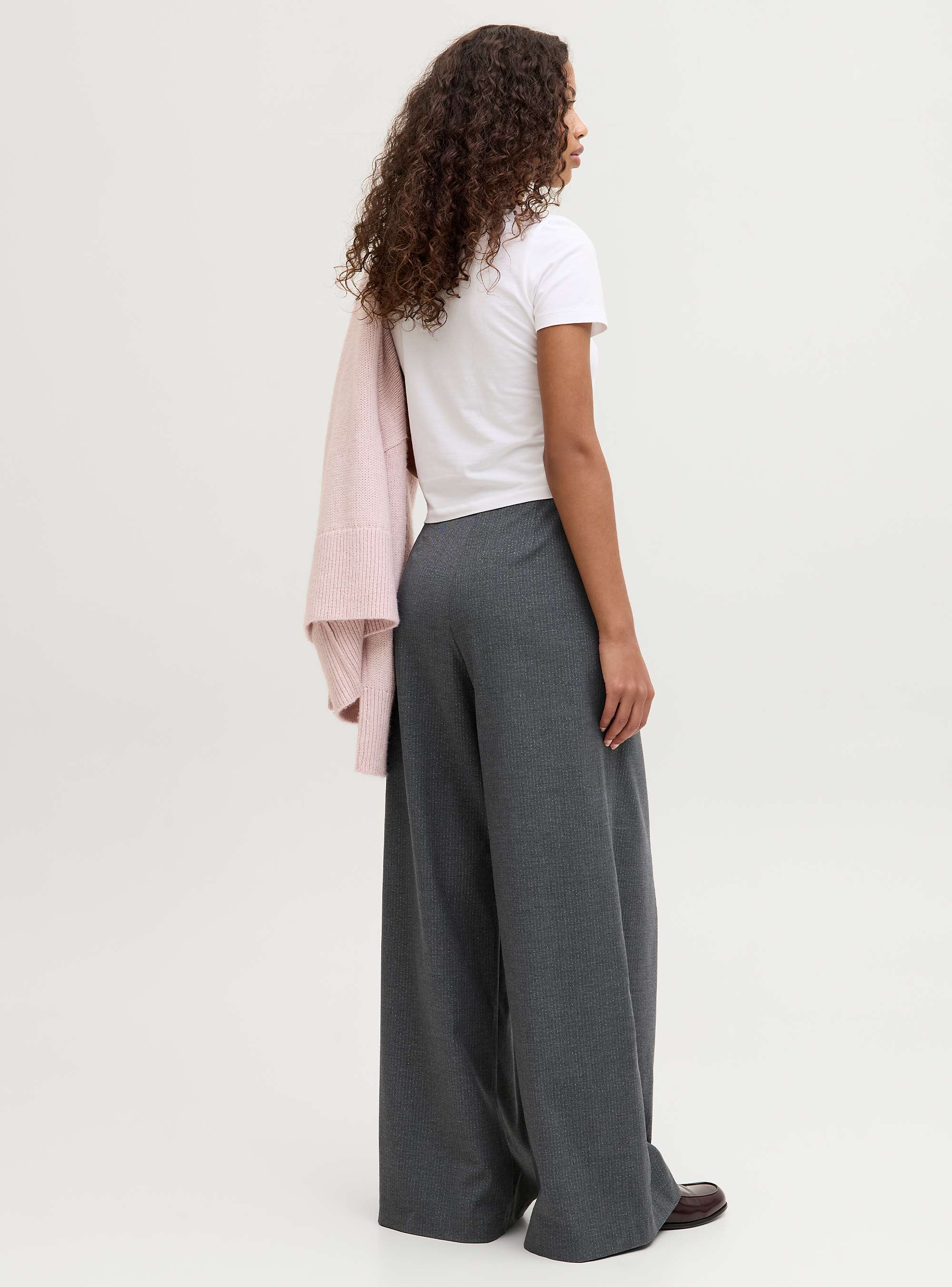 JJXX Joanne Lyrex High Waist Pants - Dark Grey Melange