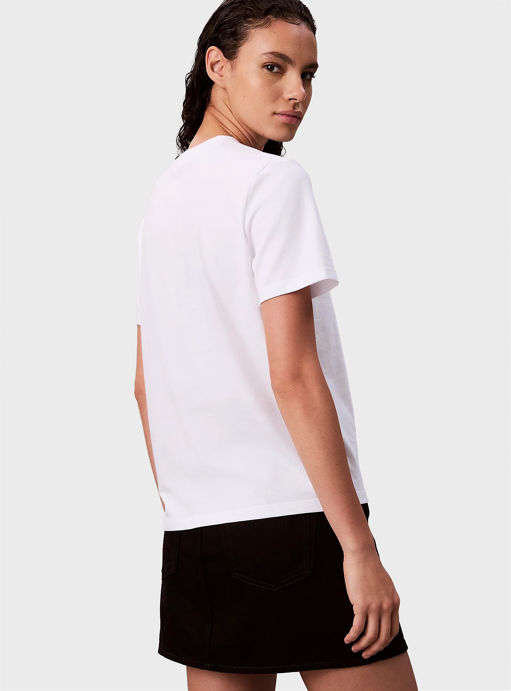 Calvin Klein Monogram Logo Tee - White