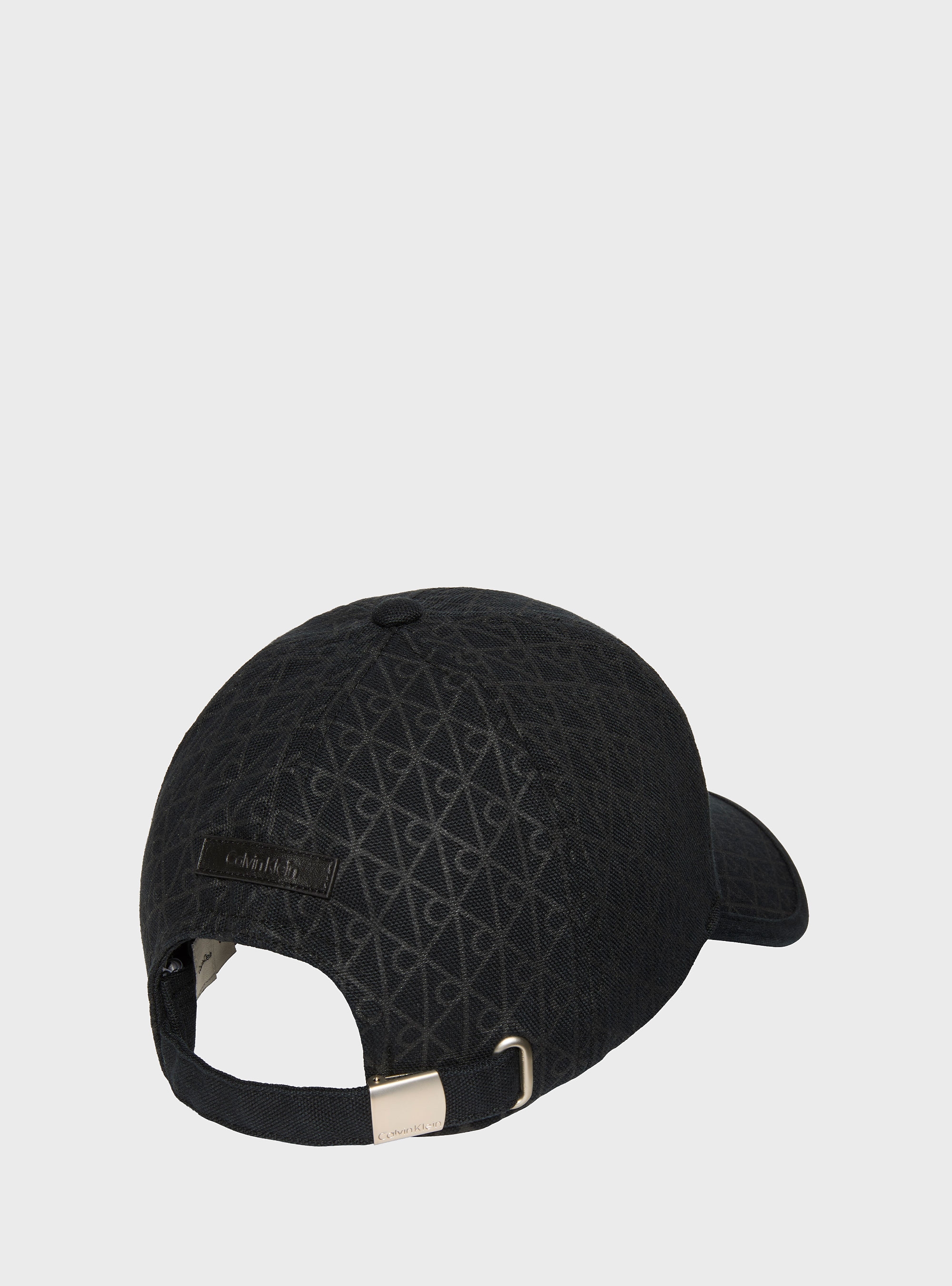 Calvin Klein Cotton Twill Adjustable Emblem Logo Cap - Black