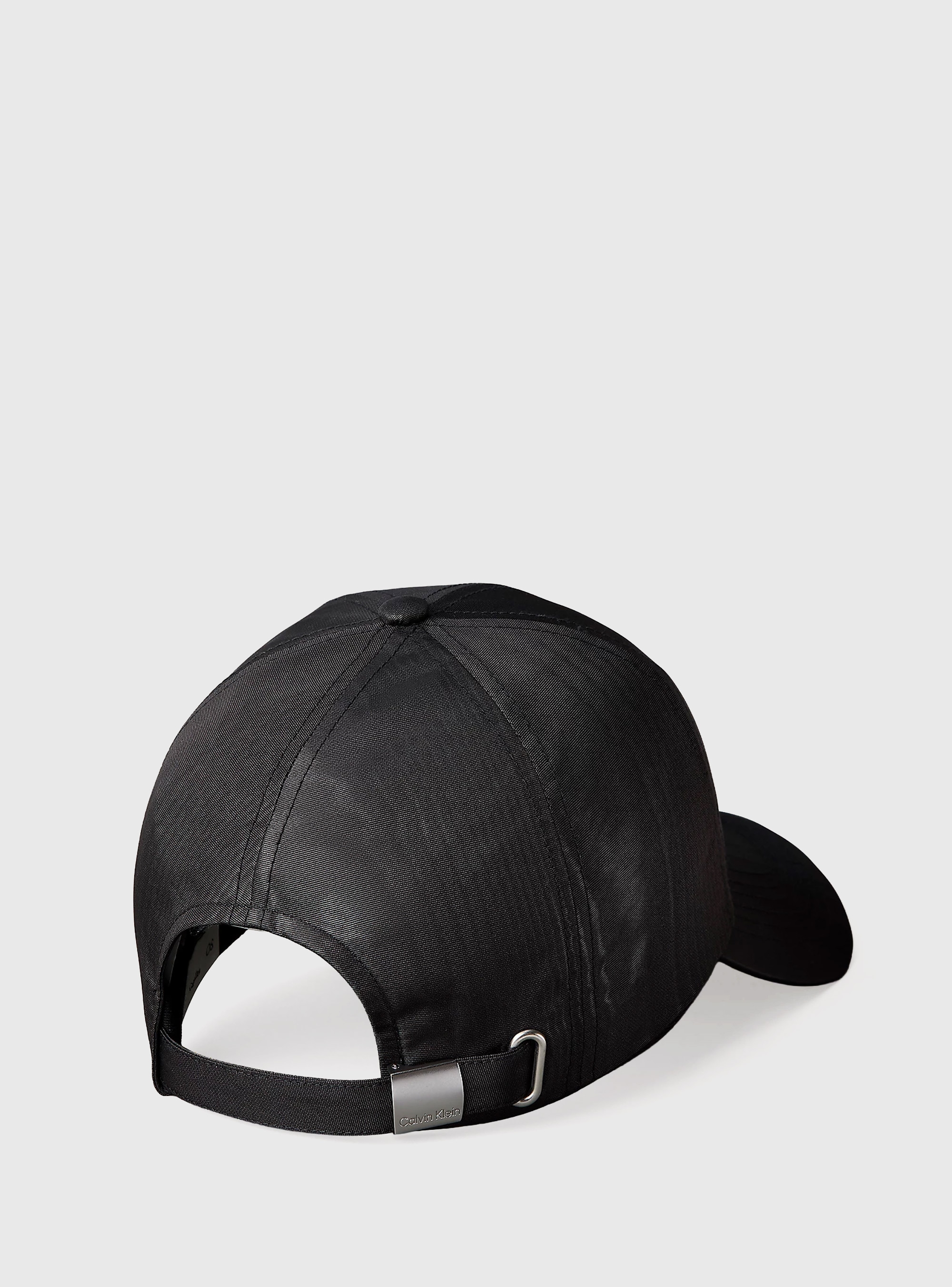 Calvin Klein Monogram Embroidery Moire Cap - Black