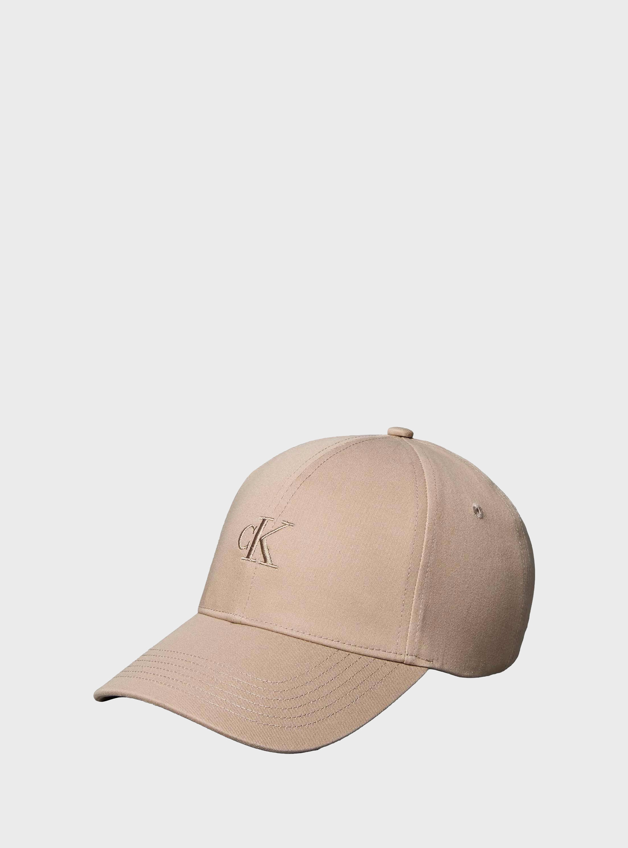 Calvin Klein Embroidered Monogram Baseball Cap - Taupe
