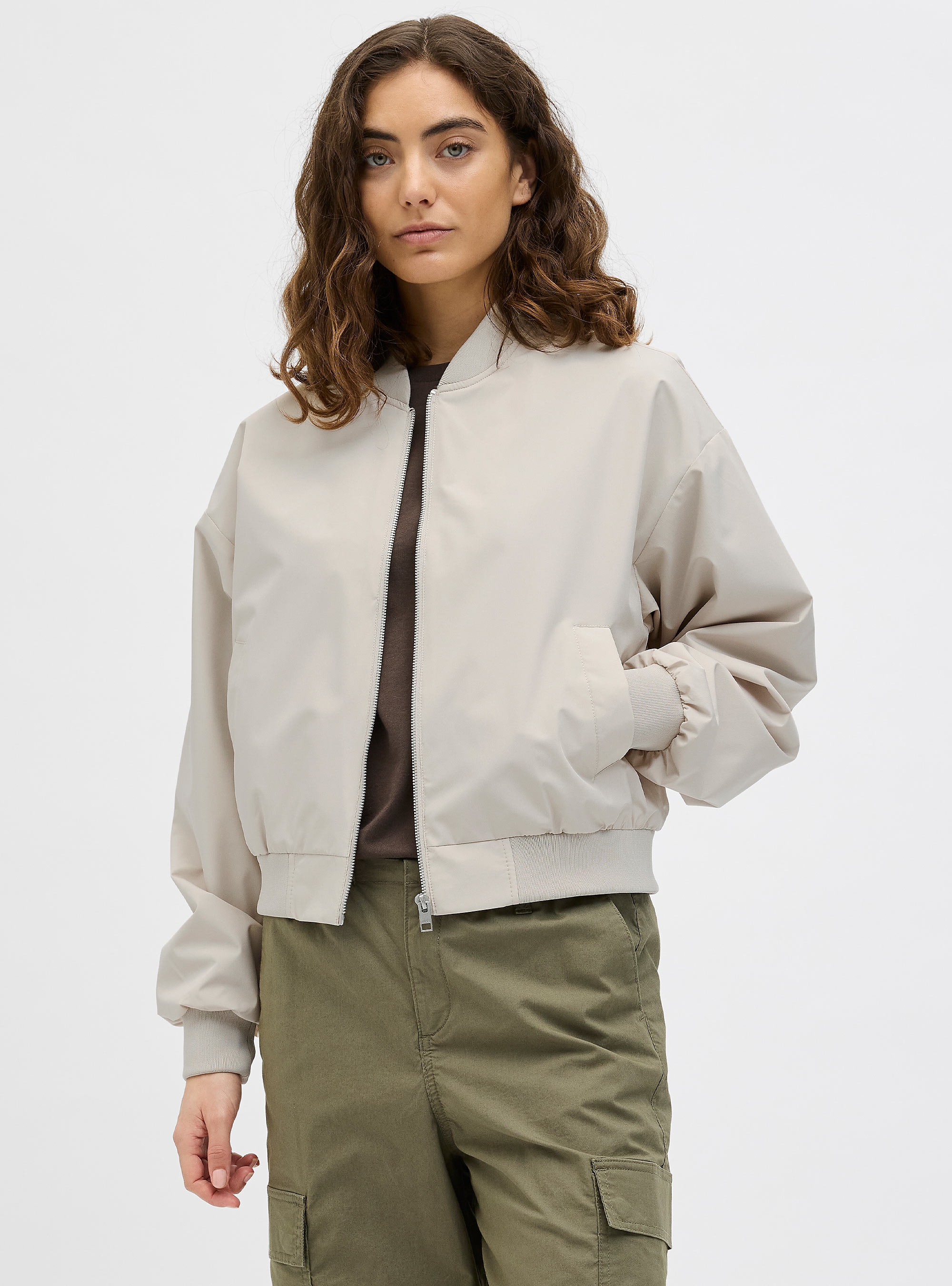 JJXX Ella Bomber Jacket - Ecru