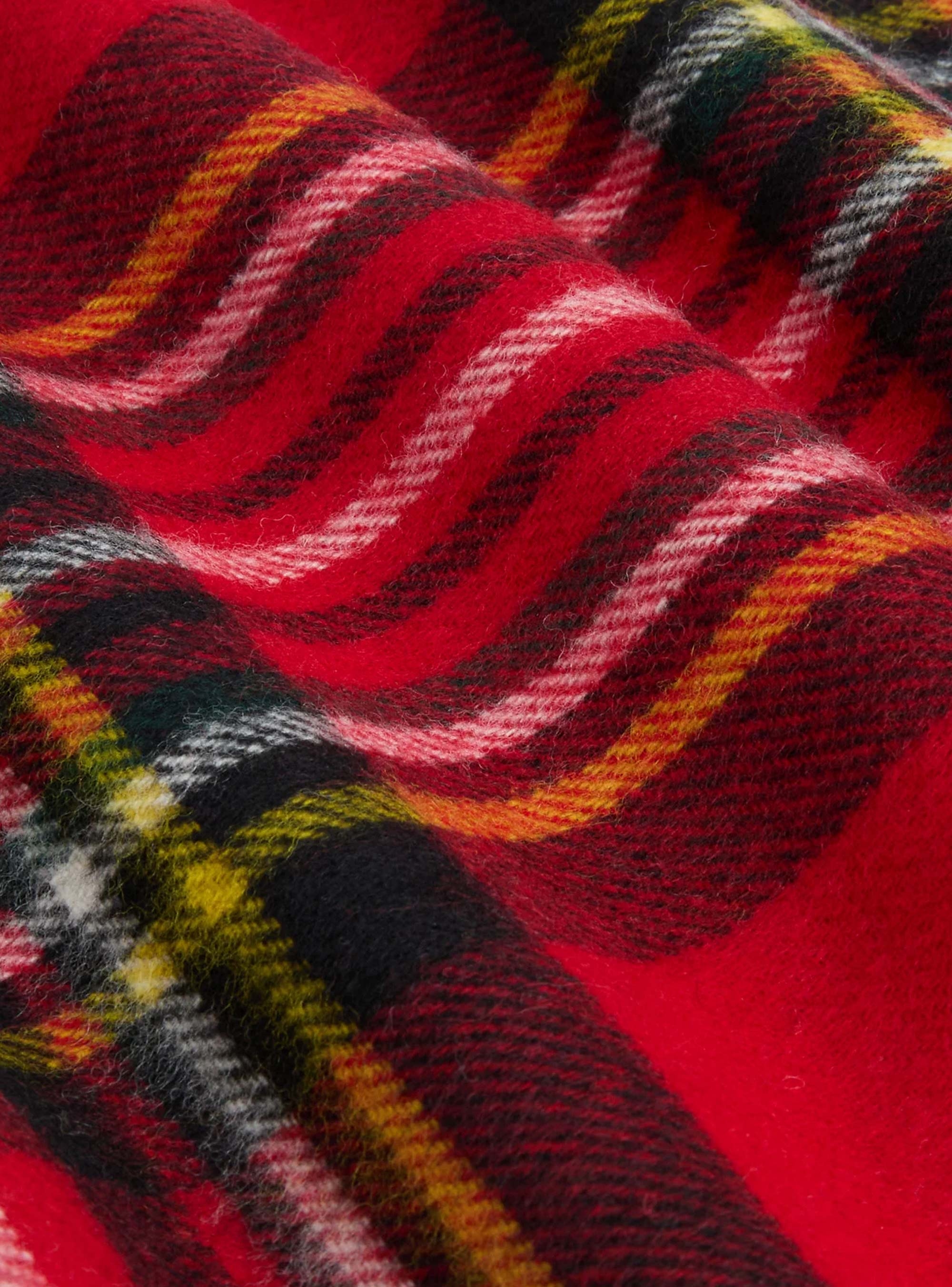 Barbour X Ganni Tartan Scarf - Red