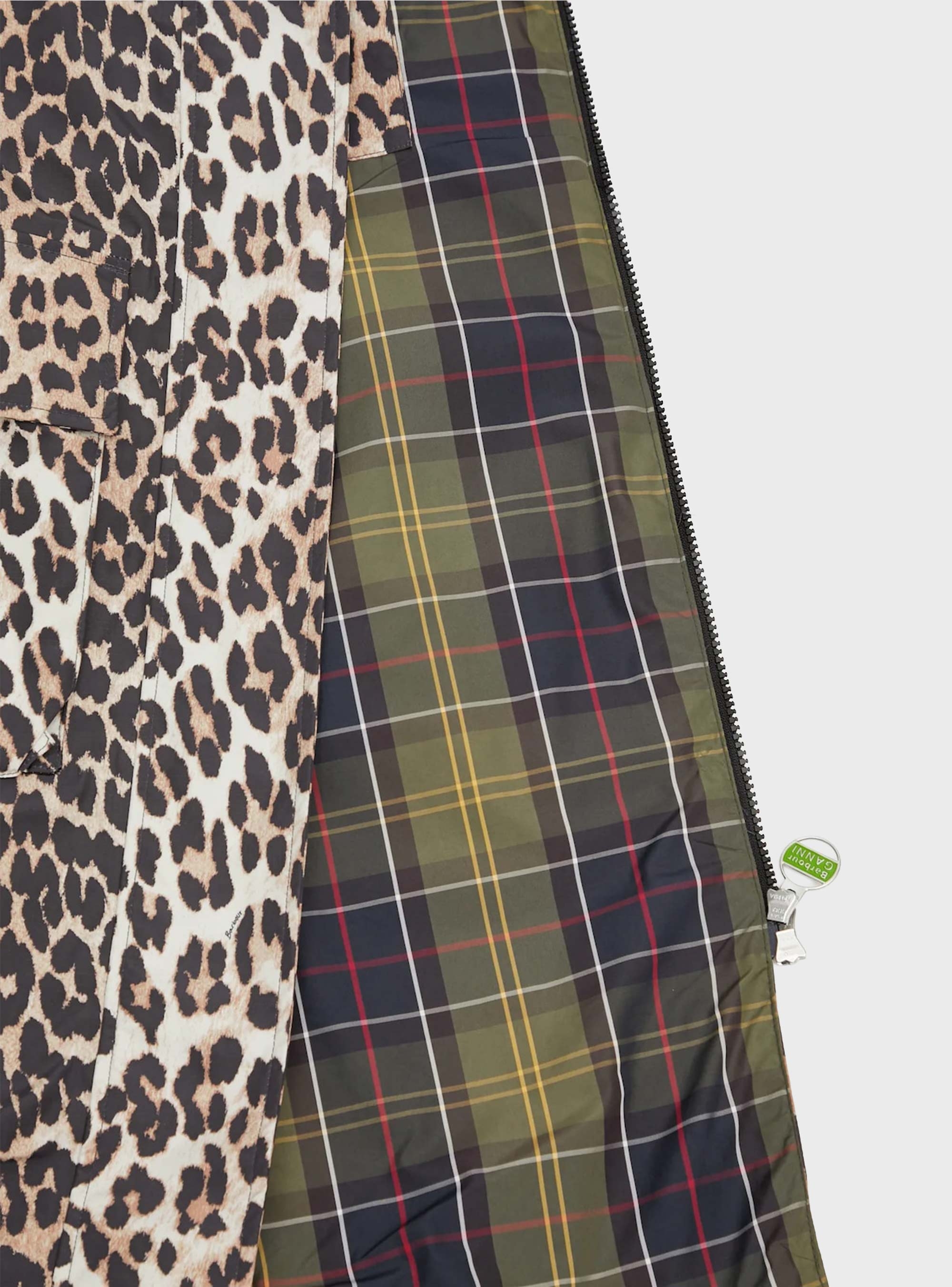 Barbour X Ganni Leopard Waterproof Parka Jacket - Leopard Print