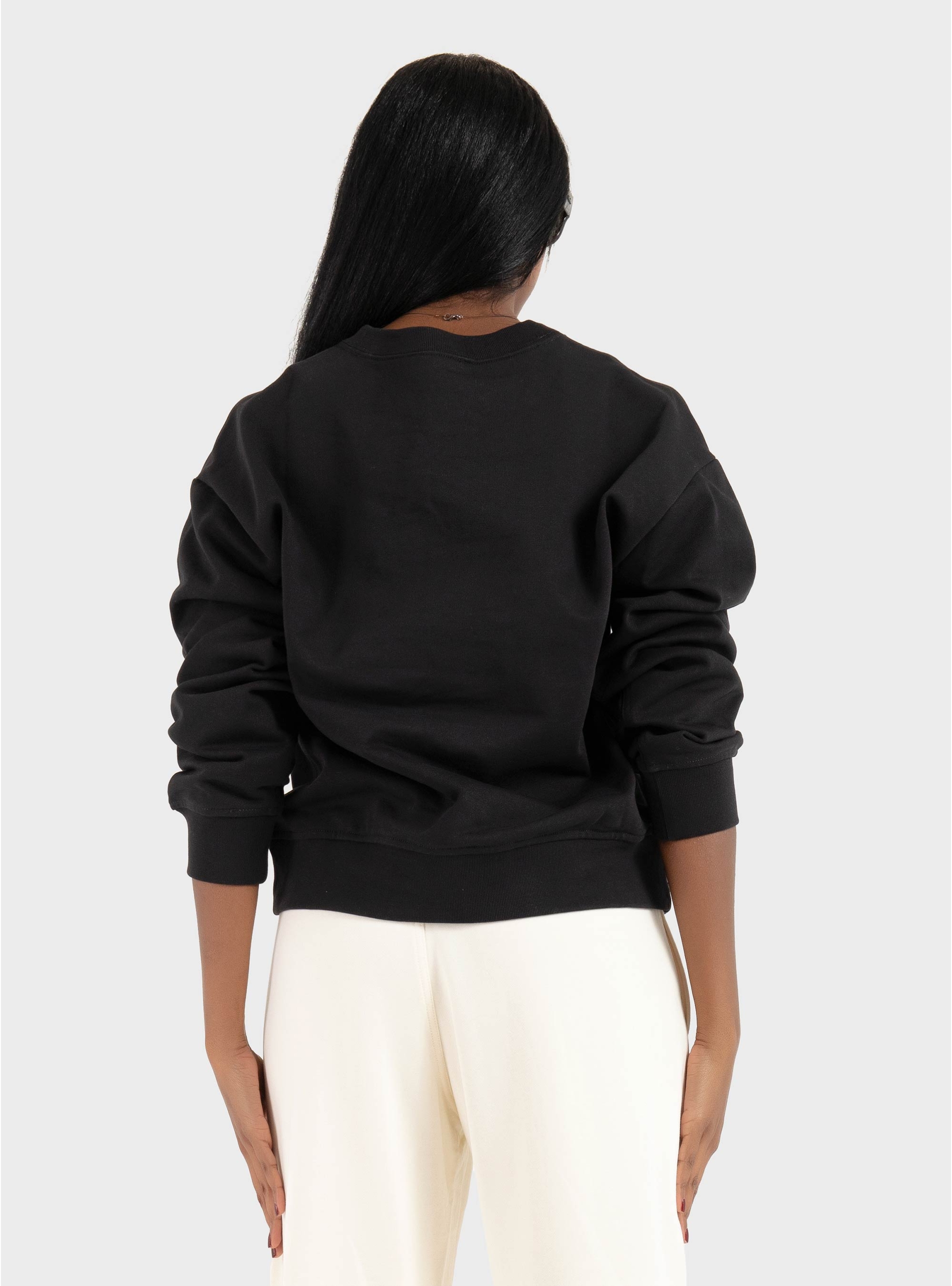 Calvin Klein CLASSIC FOIL CREWNK SWEATSHIRT - Black