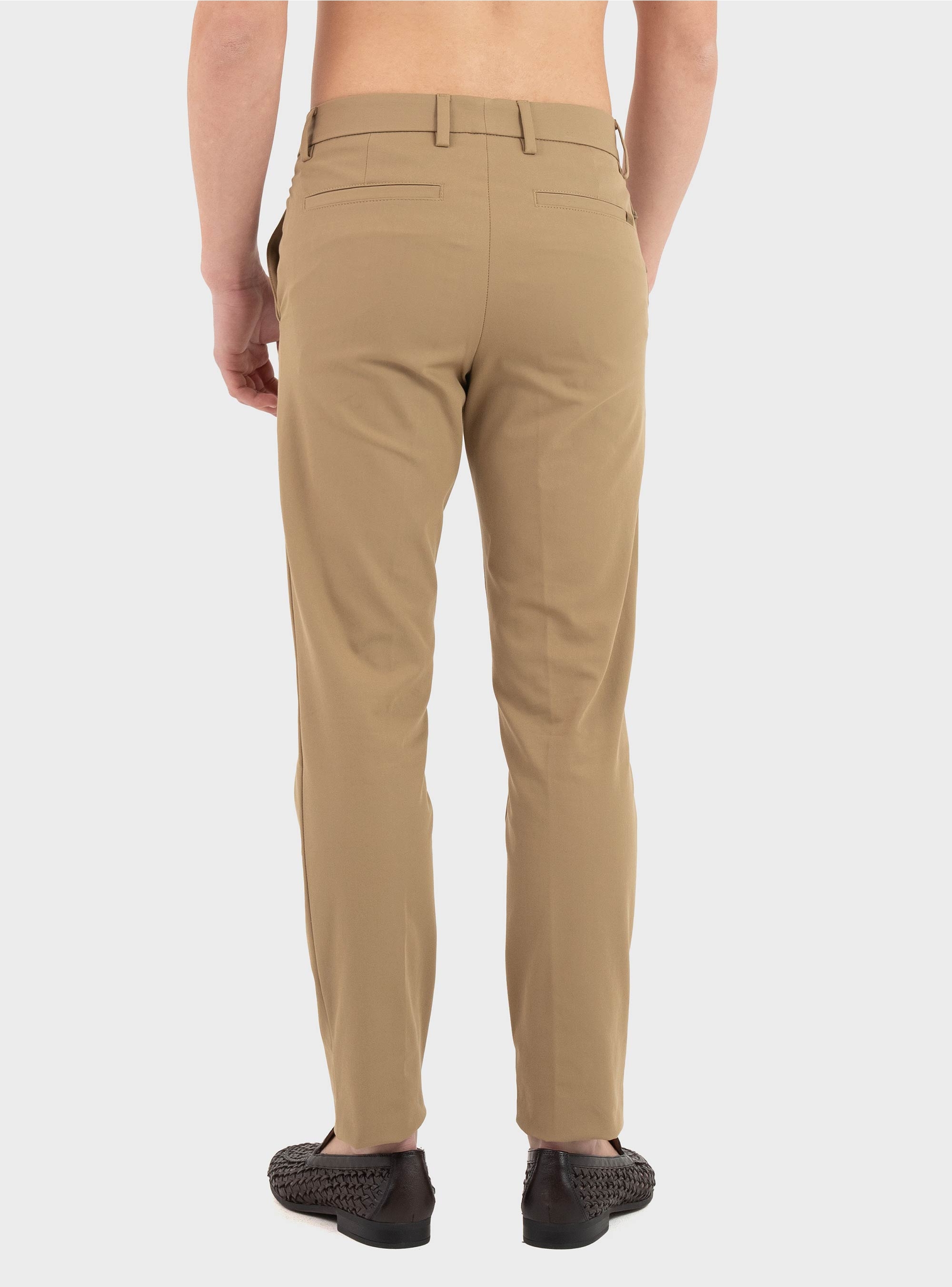BOSS Slim-Fit Trousers In Cotton-Blend Twill P-Kaiton1-Zip - Beige