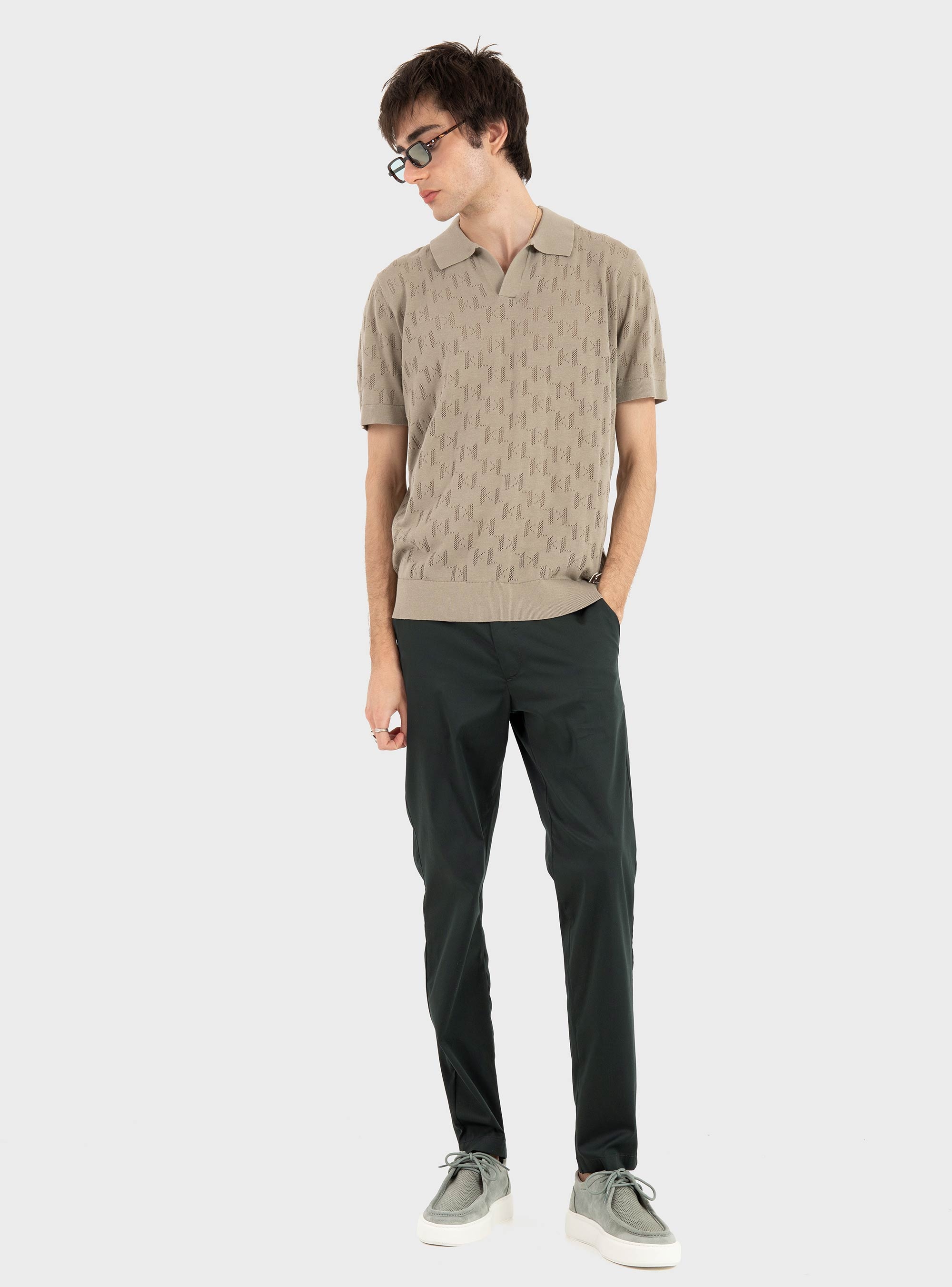BOSS Slim-Fit Trousers In Cotton-Blend Twill P-Kaiton1 - Dark Green