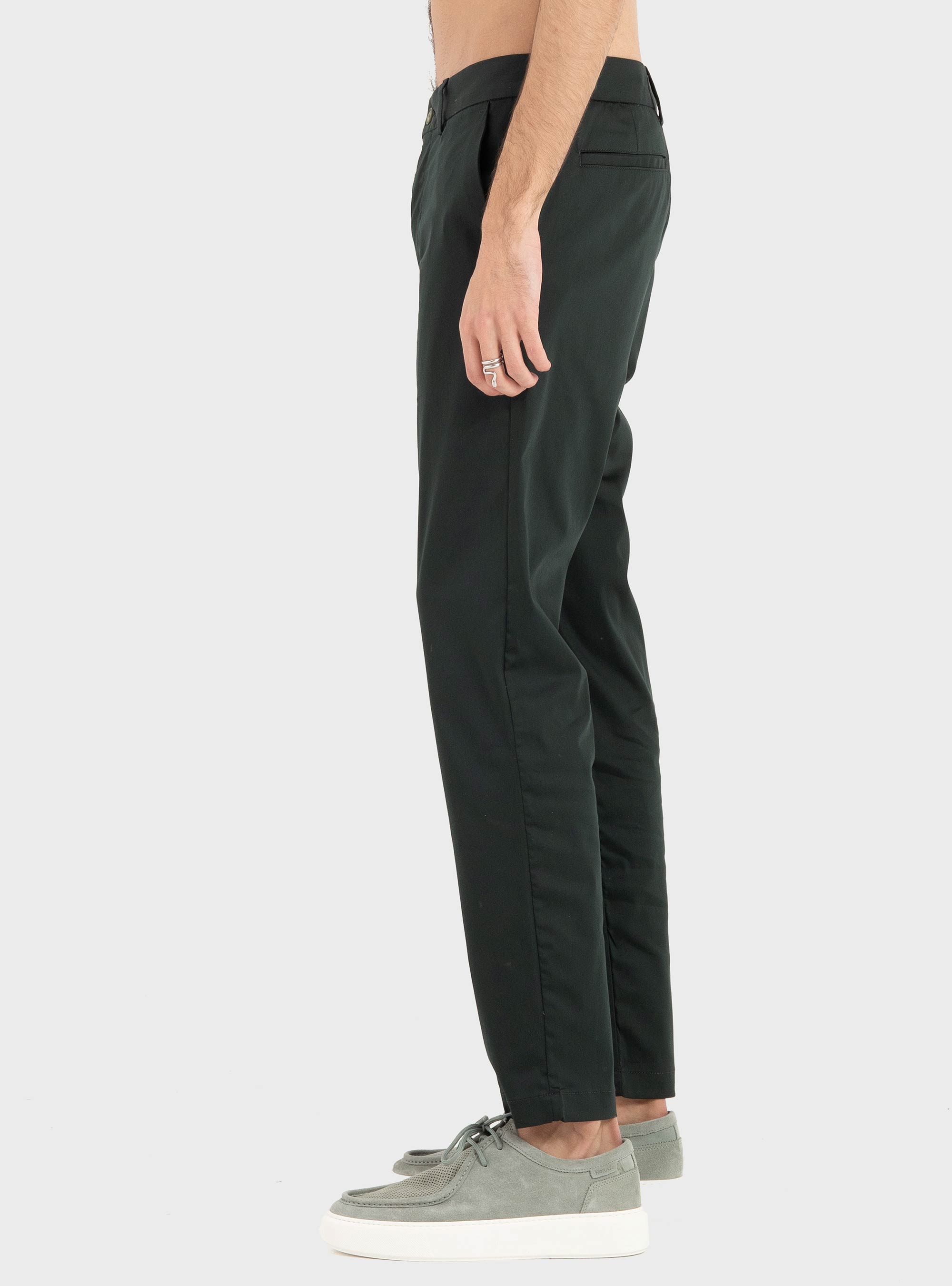 BOSS Slim-Fit Trousers In Cotton-Blend Twill P-Kaiton1 - Dark Green
