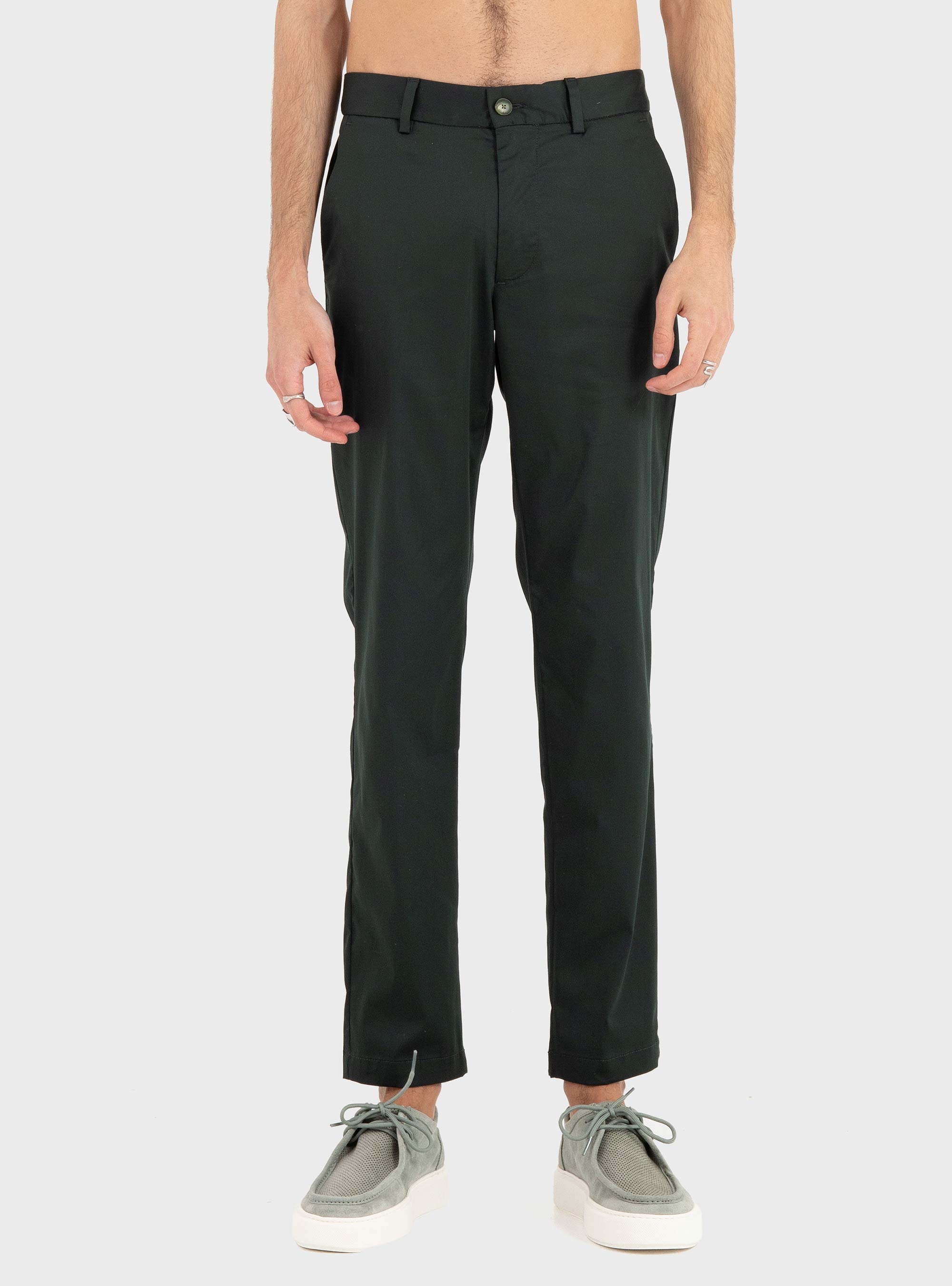 BOSS Slim-Fit Trousers In Cotton-Blend Twill P-Kaiton1 - Dark Green