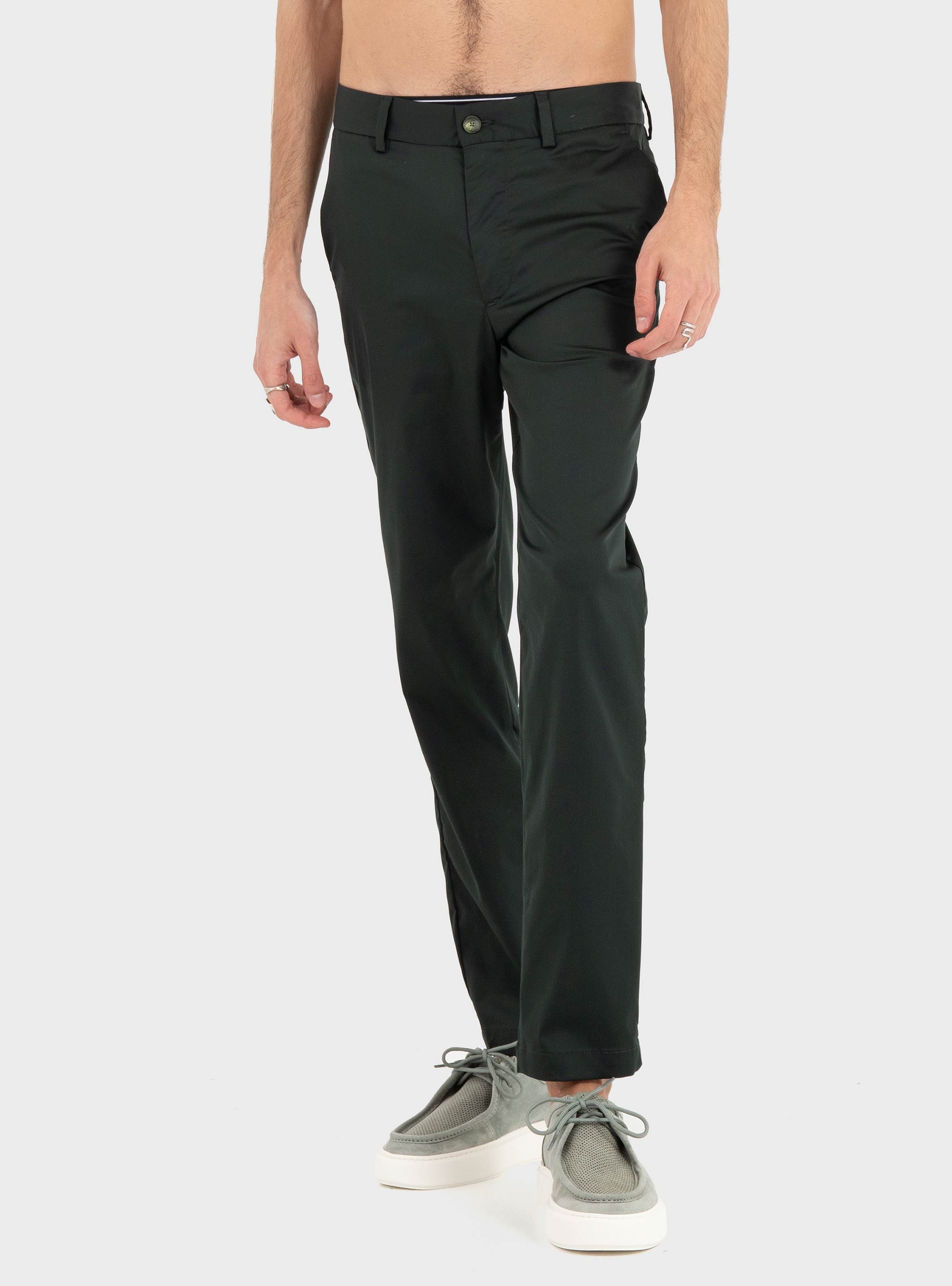 BOSS Slim-Fit Trousers In Cotton-Blend Twill P-Kaiton1 - Dark Green