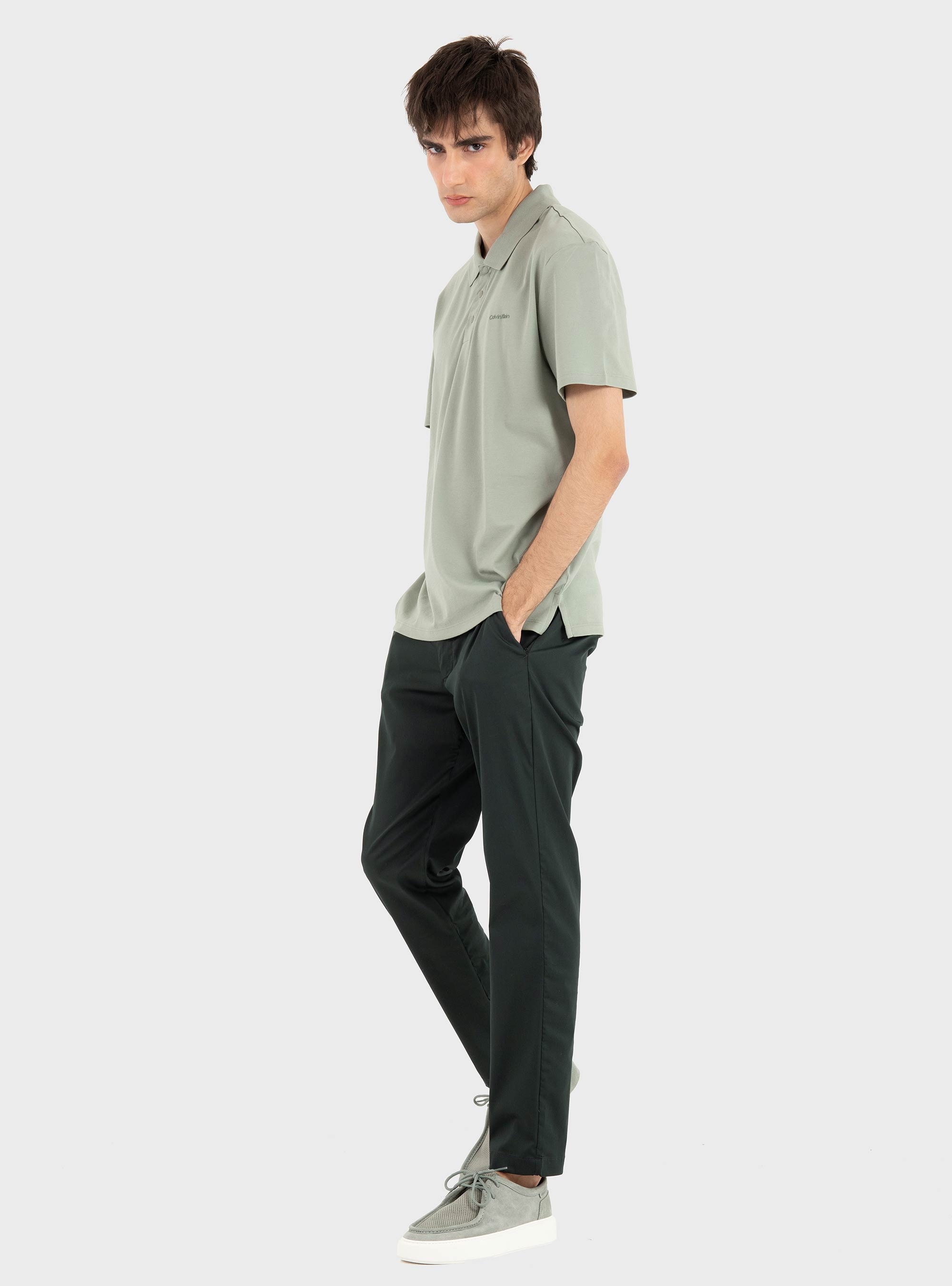 BOSS Slim-Fit Trousers In Cotton-Blend Twill P-Kaiton1 - Dark Green