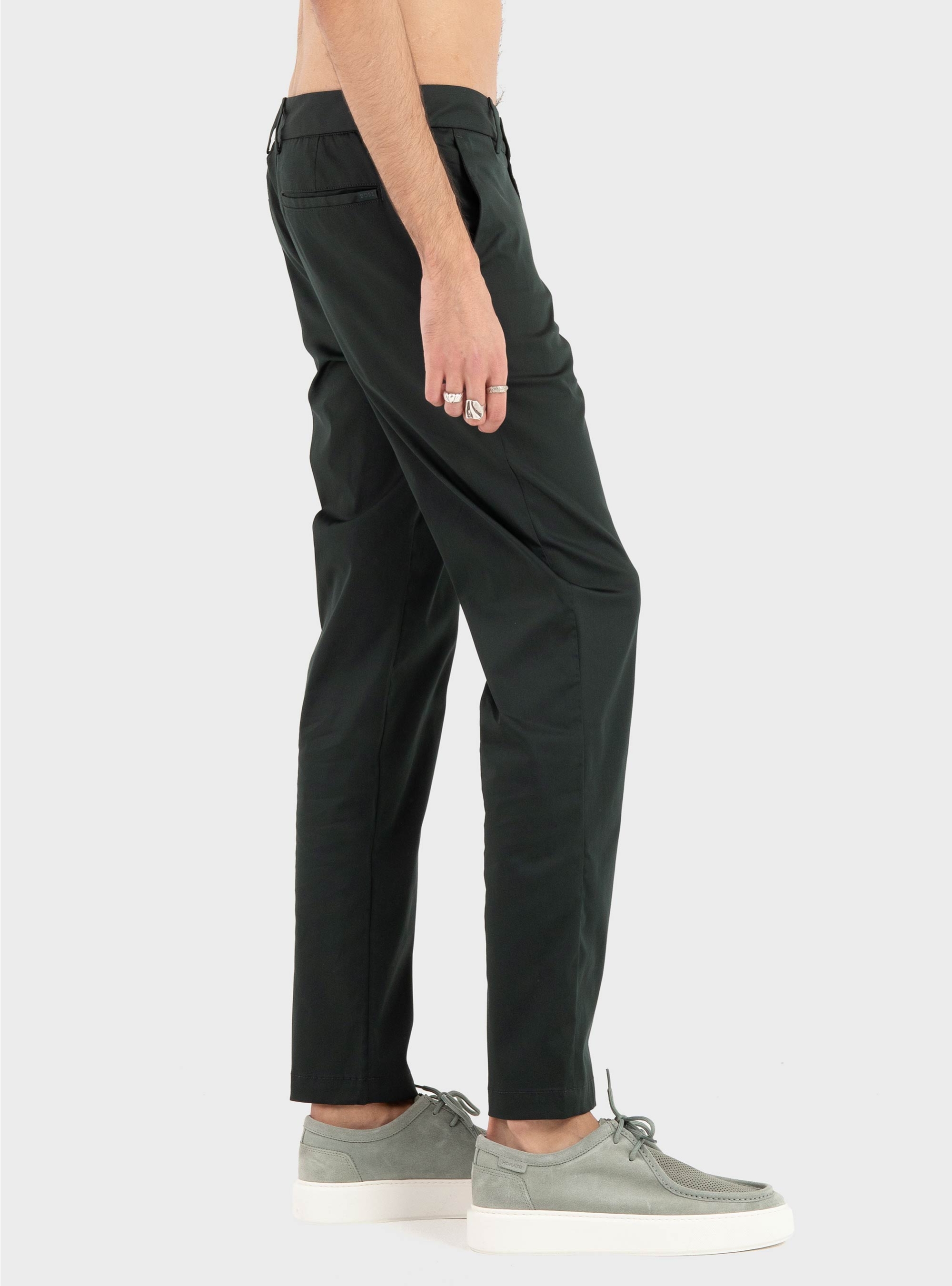 BOSS Slim-Fit Trousers In Cotton-Blend Twill P-Kaiton1 - Dark Green