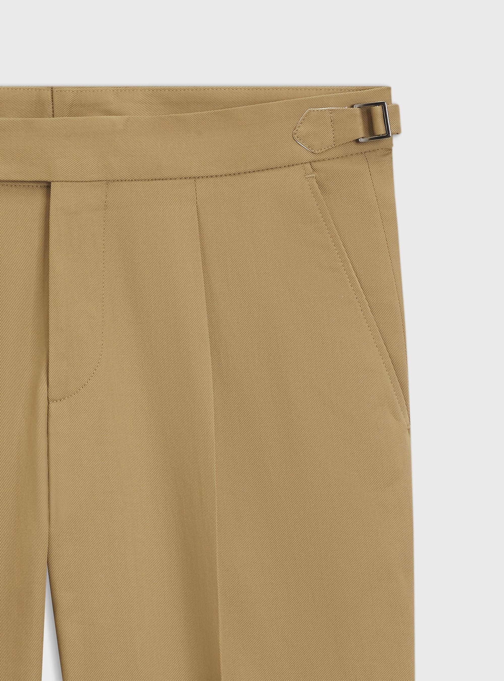 BOSS Tapered-Fit Trousers In Stretch Cotton C-Perino-PL-DTL-254 - Beige