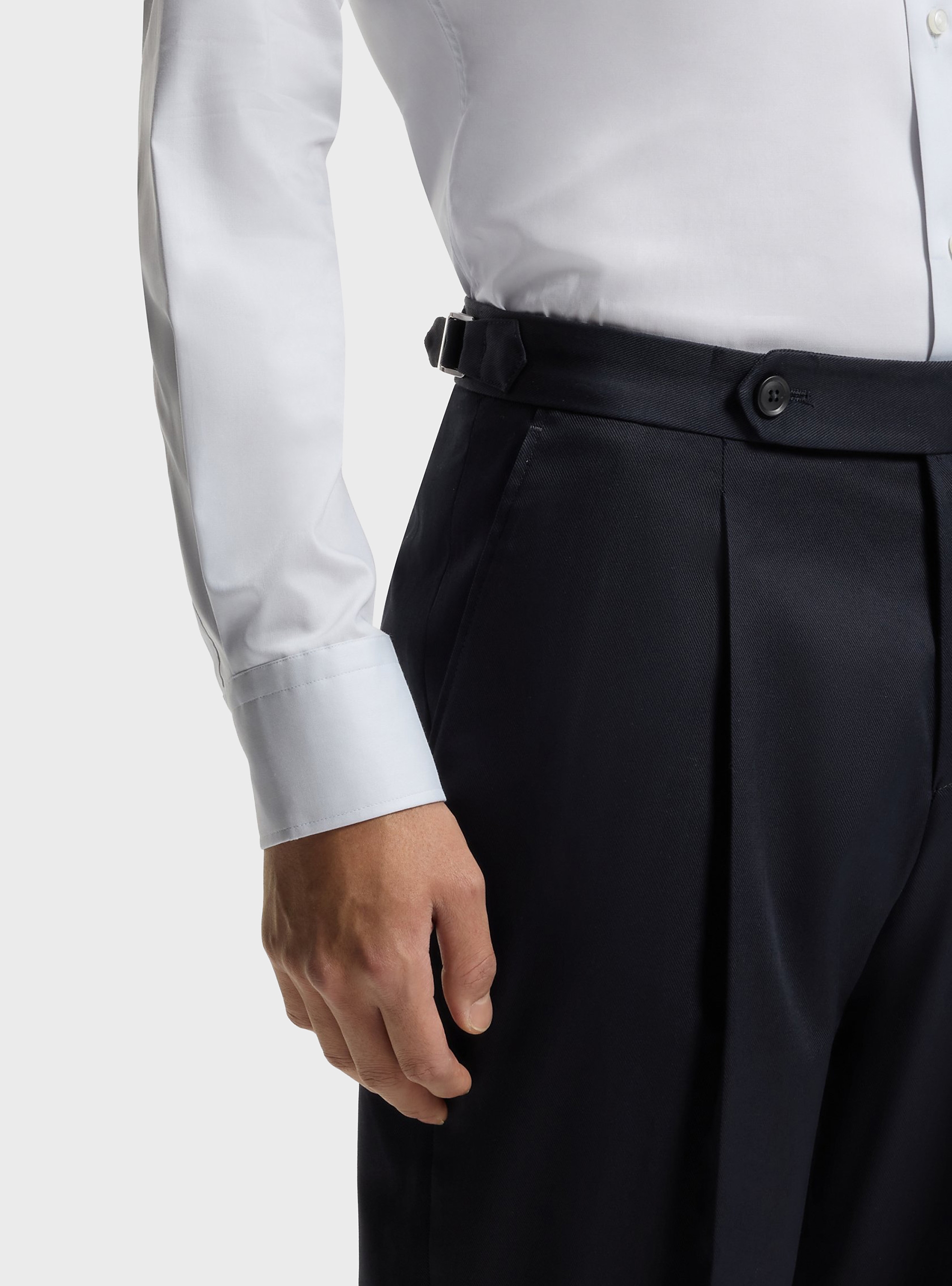 BOSS Tapered-Fit Trousers In Stretch Cotton C-Perino-PL-DTL-254 - Dark Blue