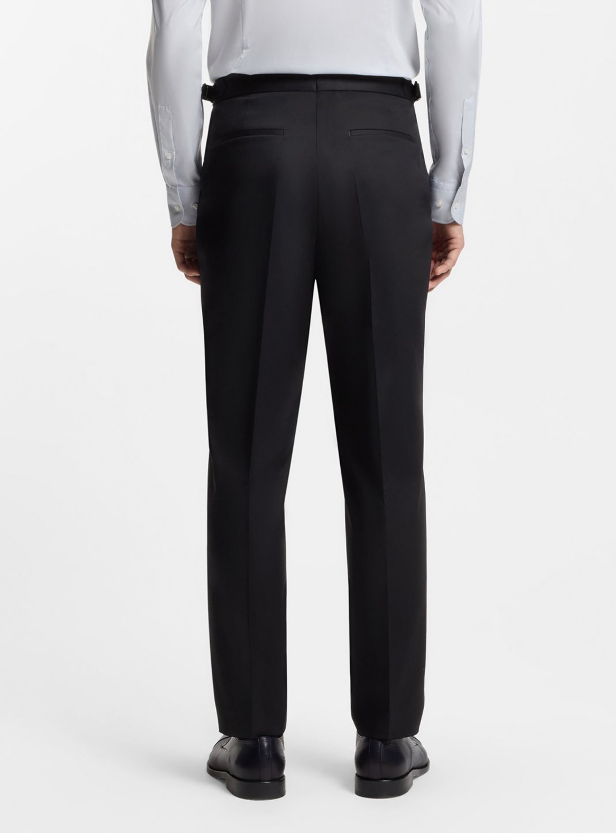 BOSS Tapered-Fit Trousers In Stretch Cotton C-Perino-PL-DTL-254 - Dark Blue