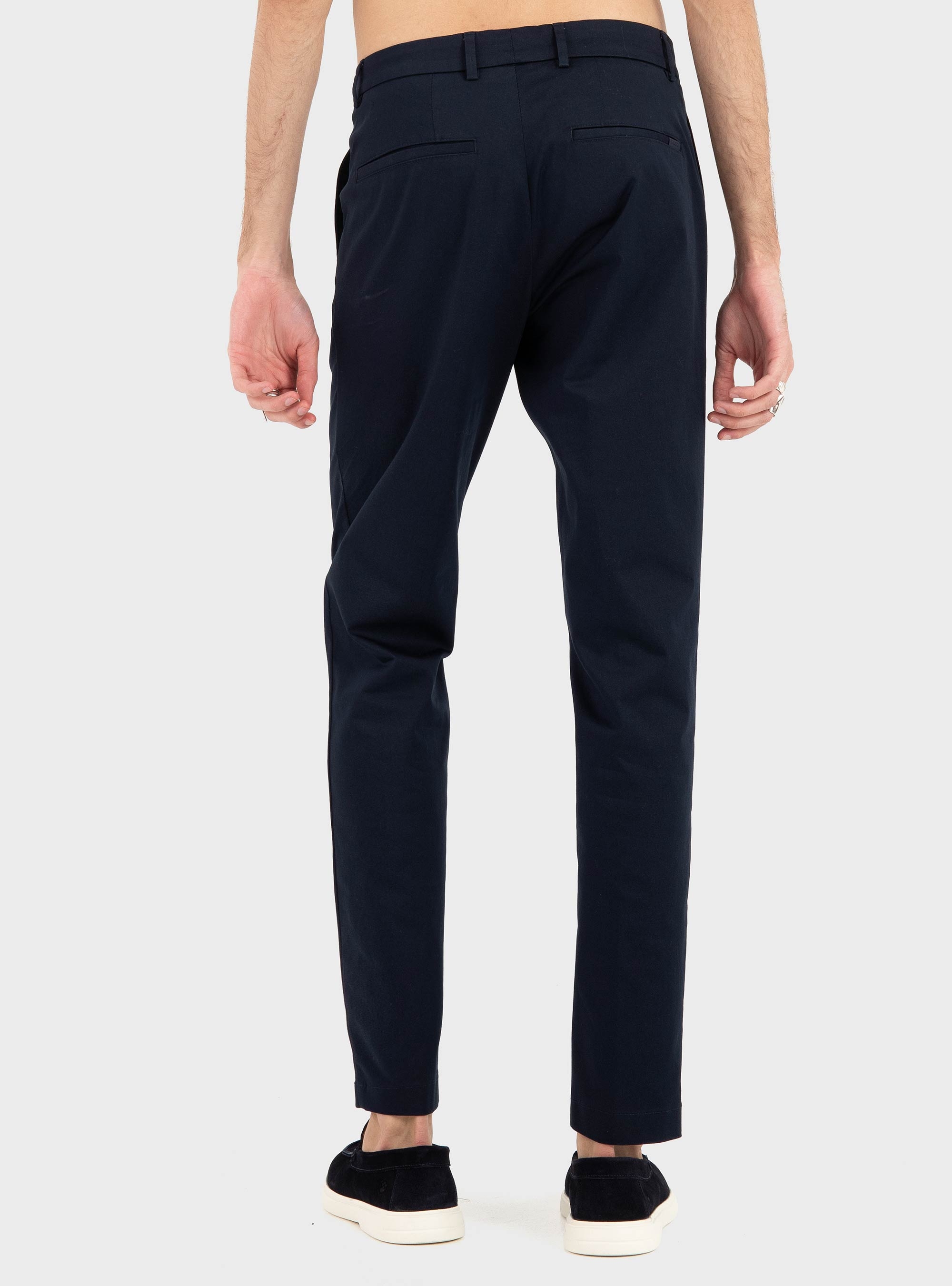 BOSS Slim-Fit Trousers In A Stretch-Cotton Blend P-Genius-W-WG-26#1F - Dark Blue