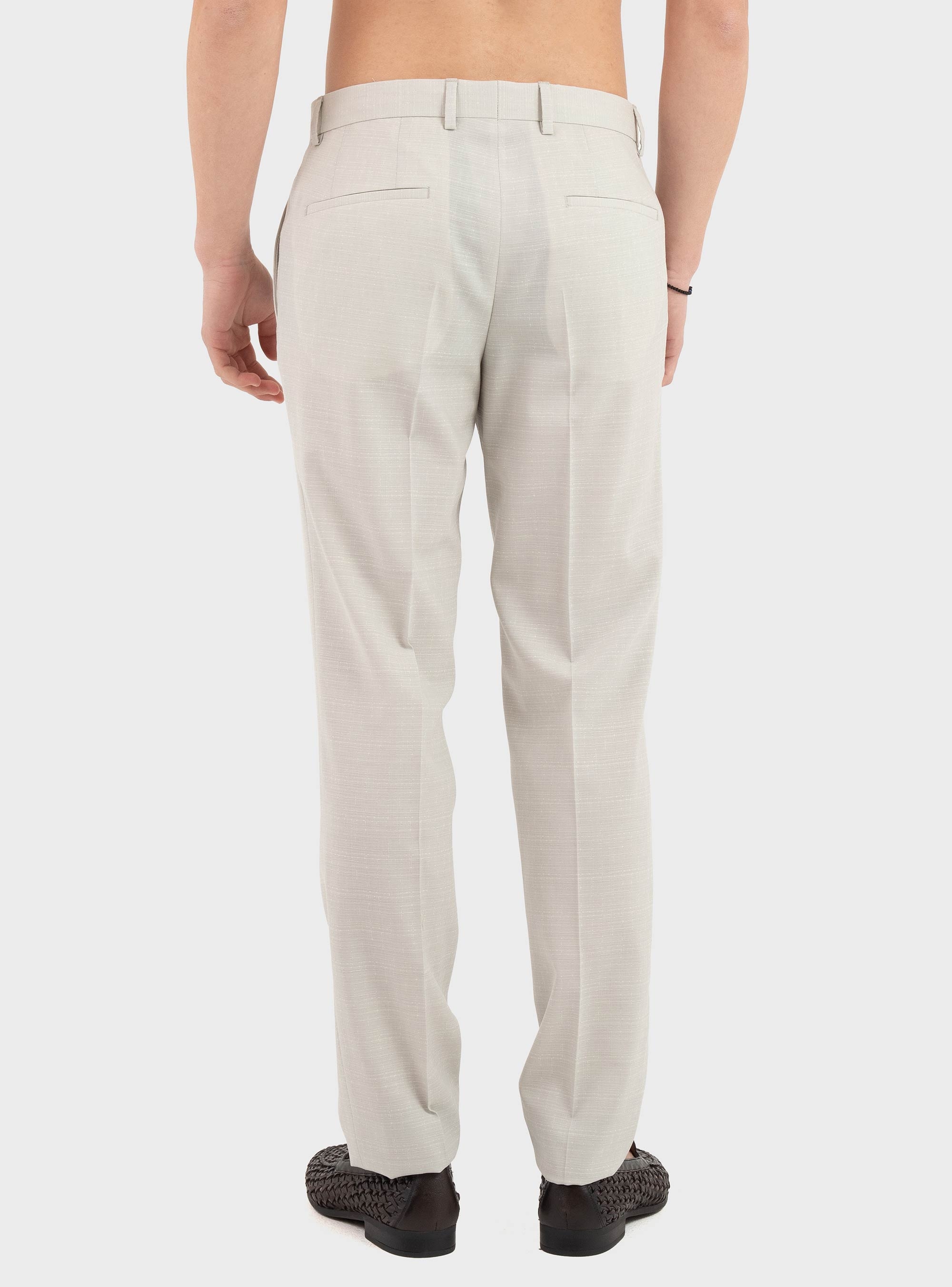 BOSS Slim-Fit Trousers H-Genius-253 - Ecru