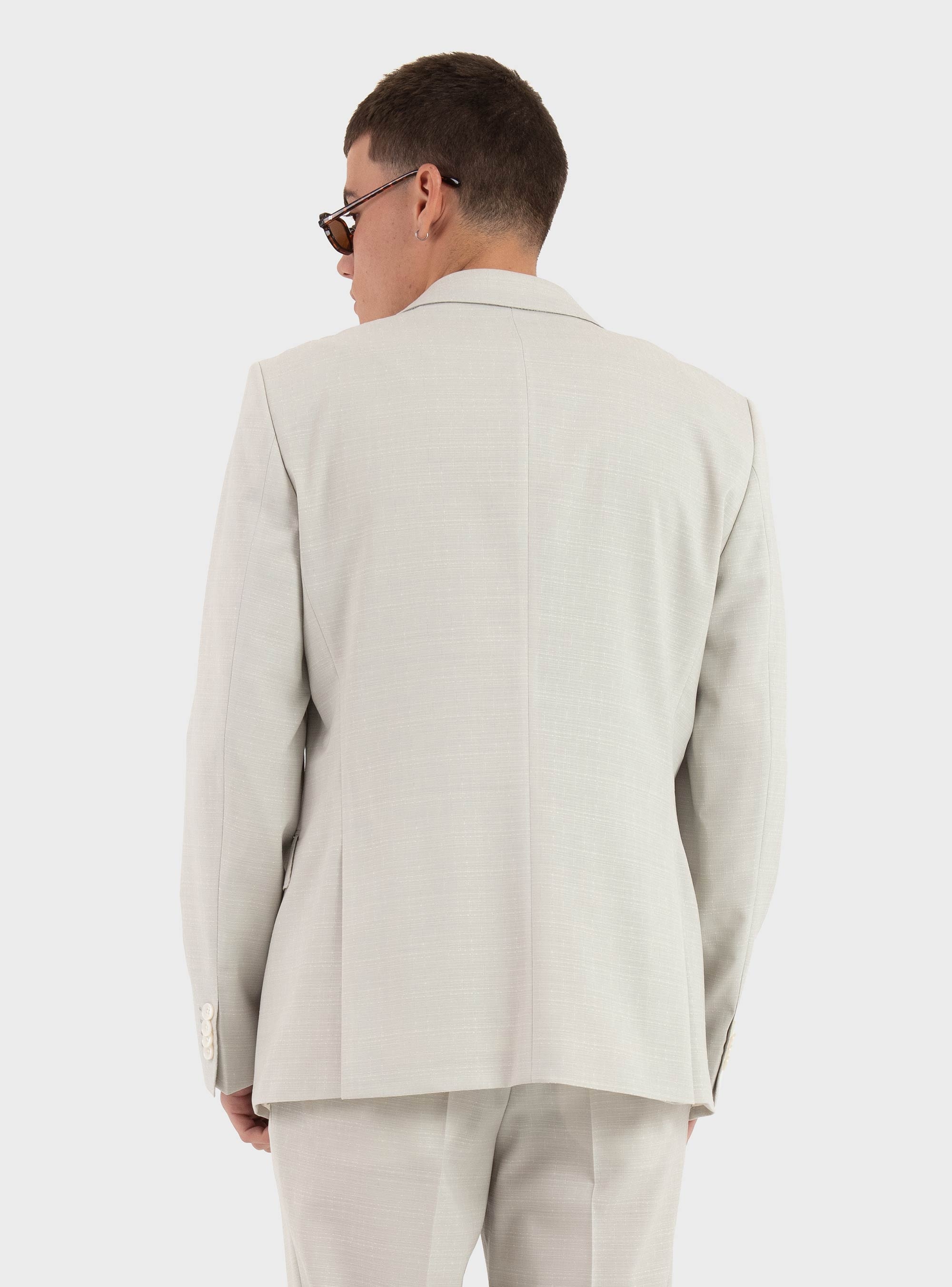 BOSS Slim Fit Blazer H-Hutson-Peak-261 - Ecru