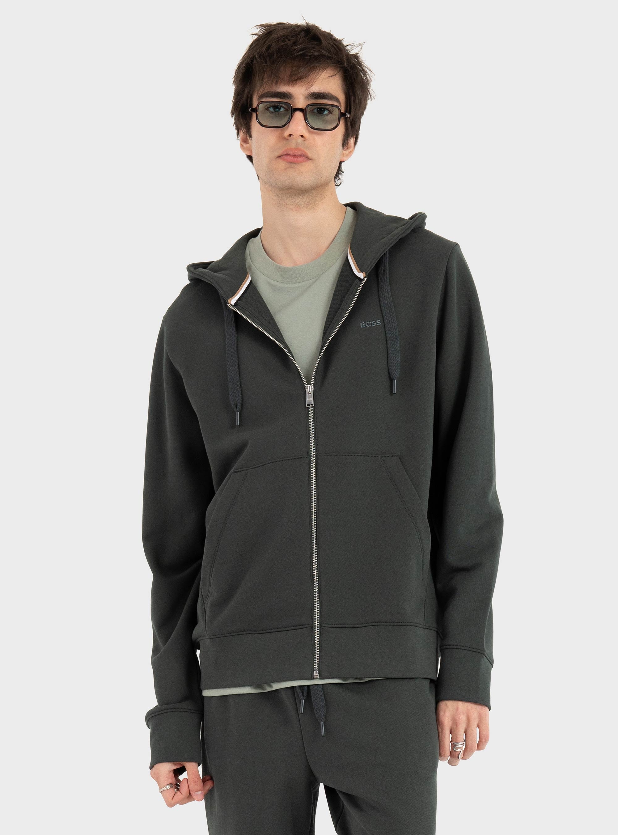 BOSS Regular Fit Hoodie H-Spence 15 - Dark Green