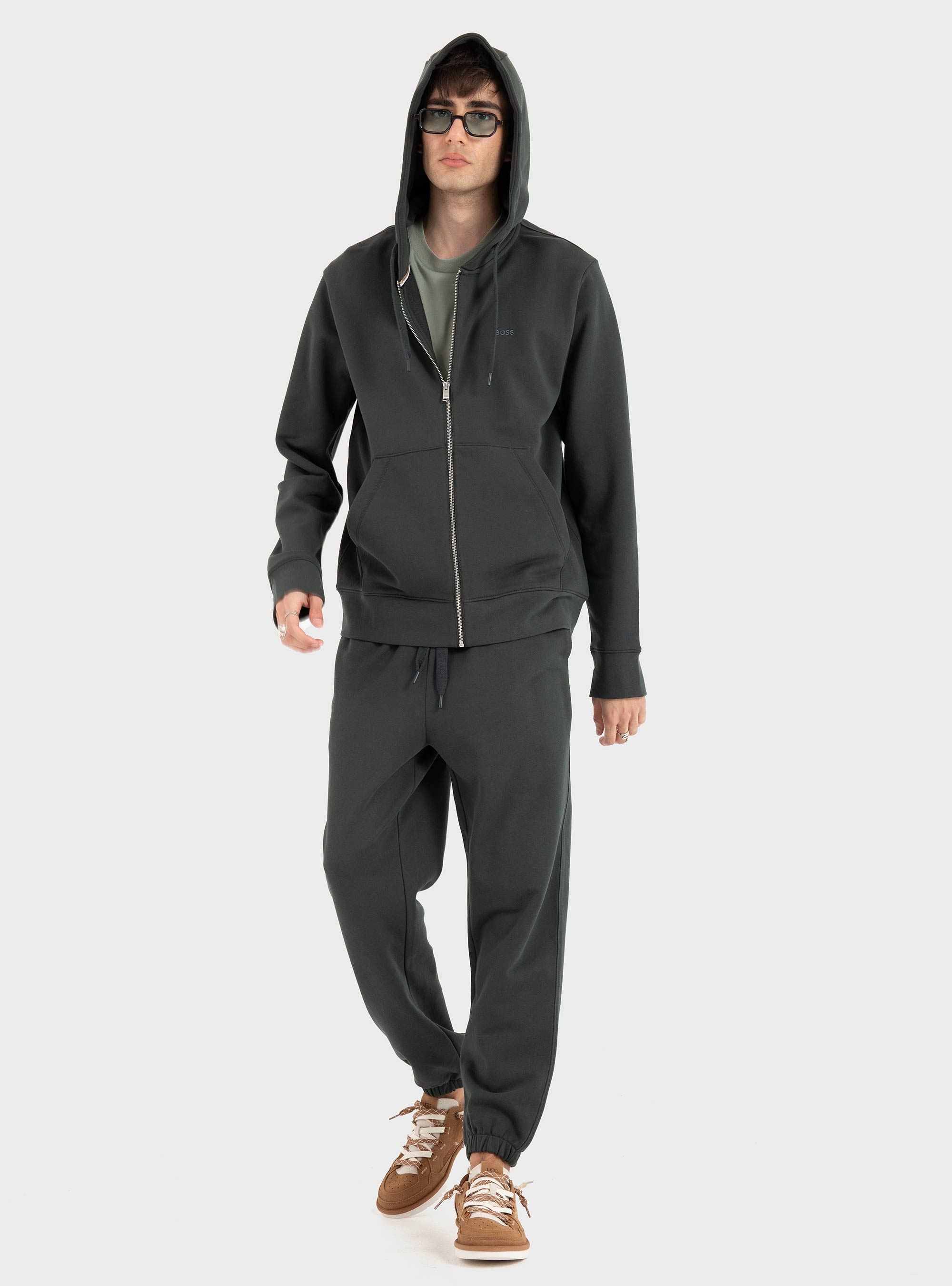 BOSS Regular Fit Hoodie H-Spence 15 - Dark Green