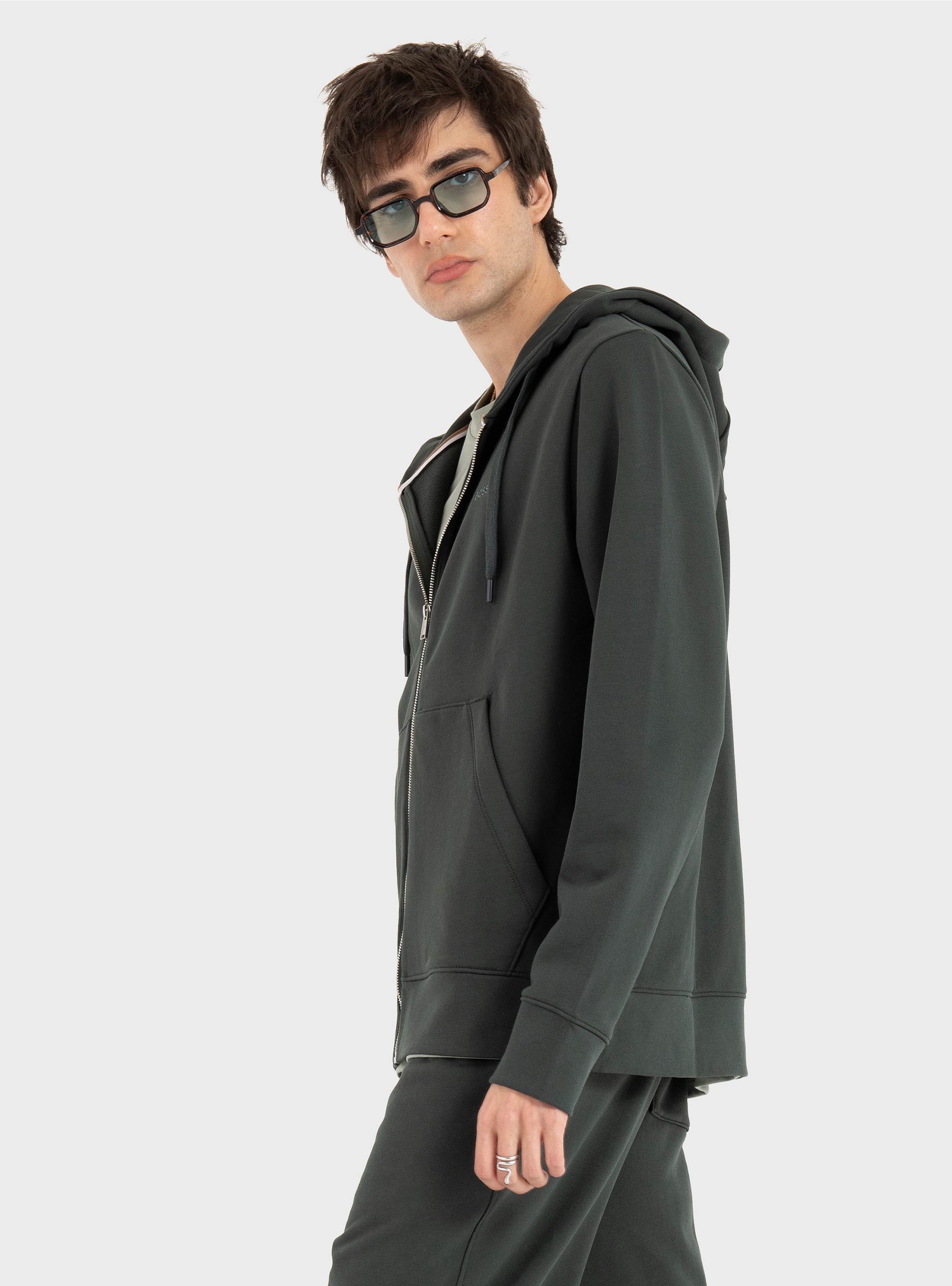 BOSS Regular Fit Hoodie H-Spence 15 - Dark Green