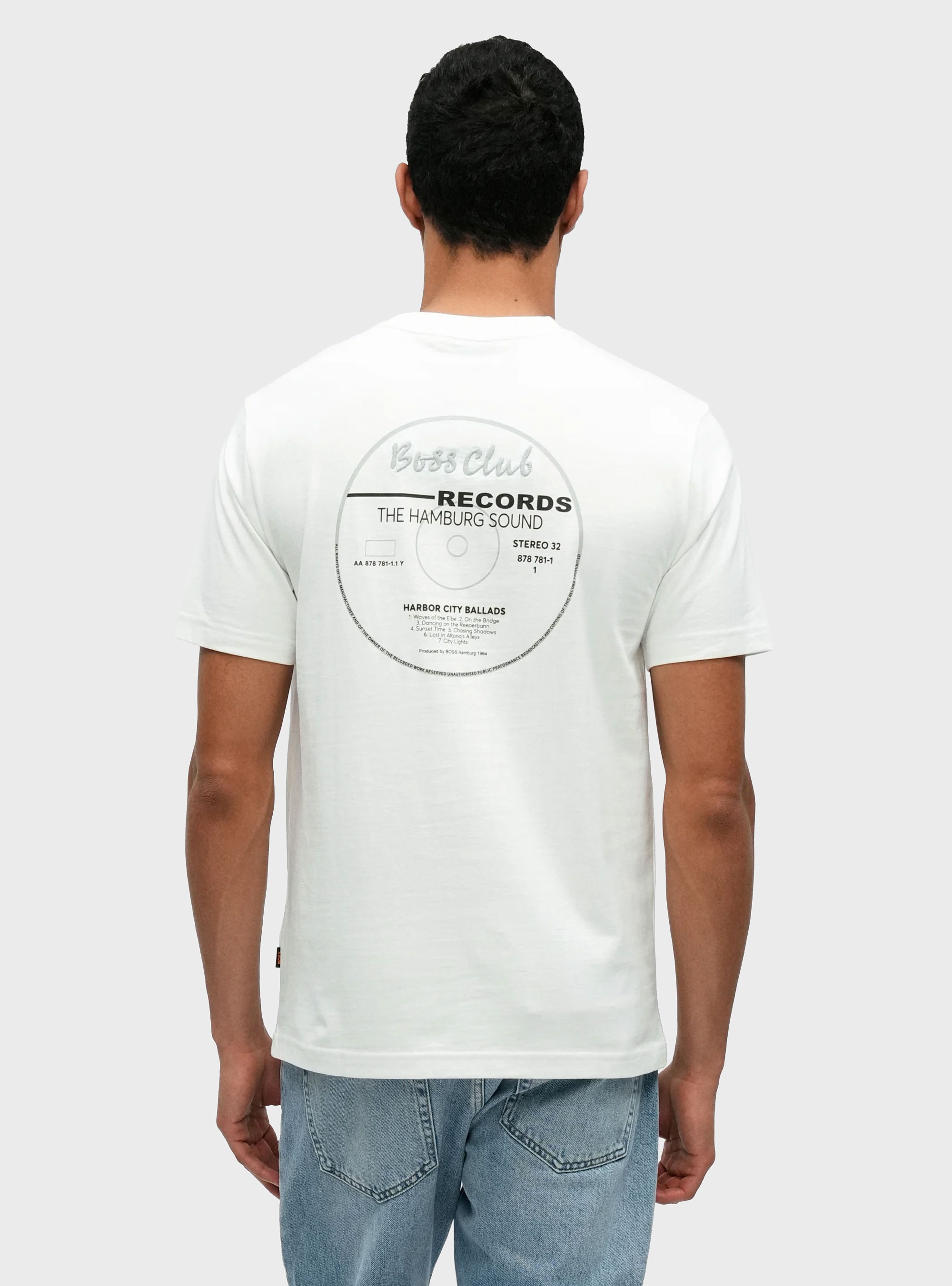 BOSS Cotton-Jersey T-Shirt With Embroidered Slogan Te_BossClub - White