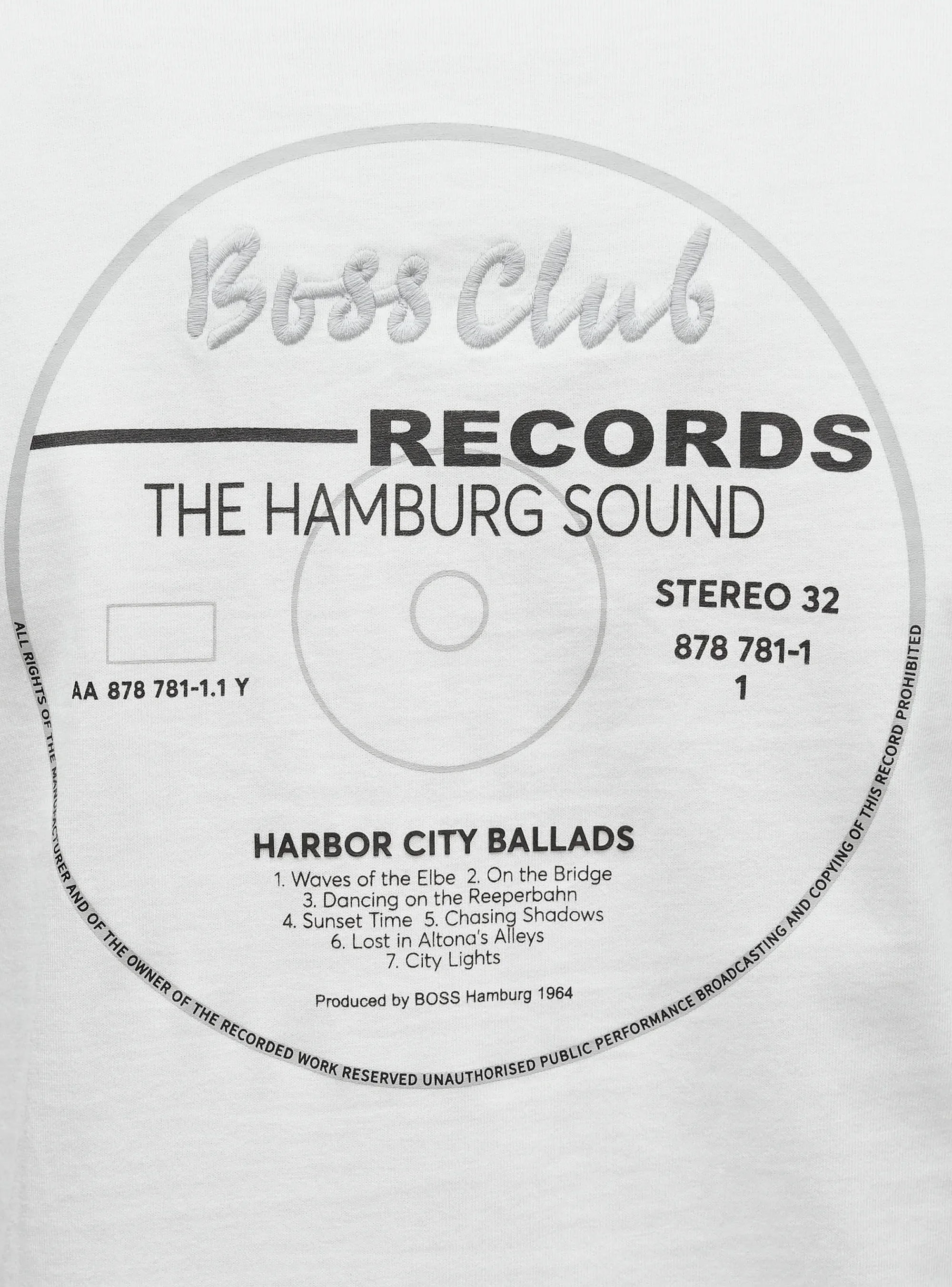 BOSS Cotton-Jersey T-Shirt With Embroidered Slogan Te_BossClub - White
