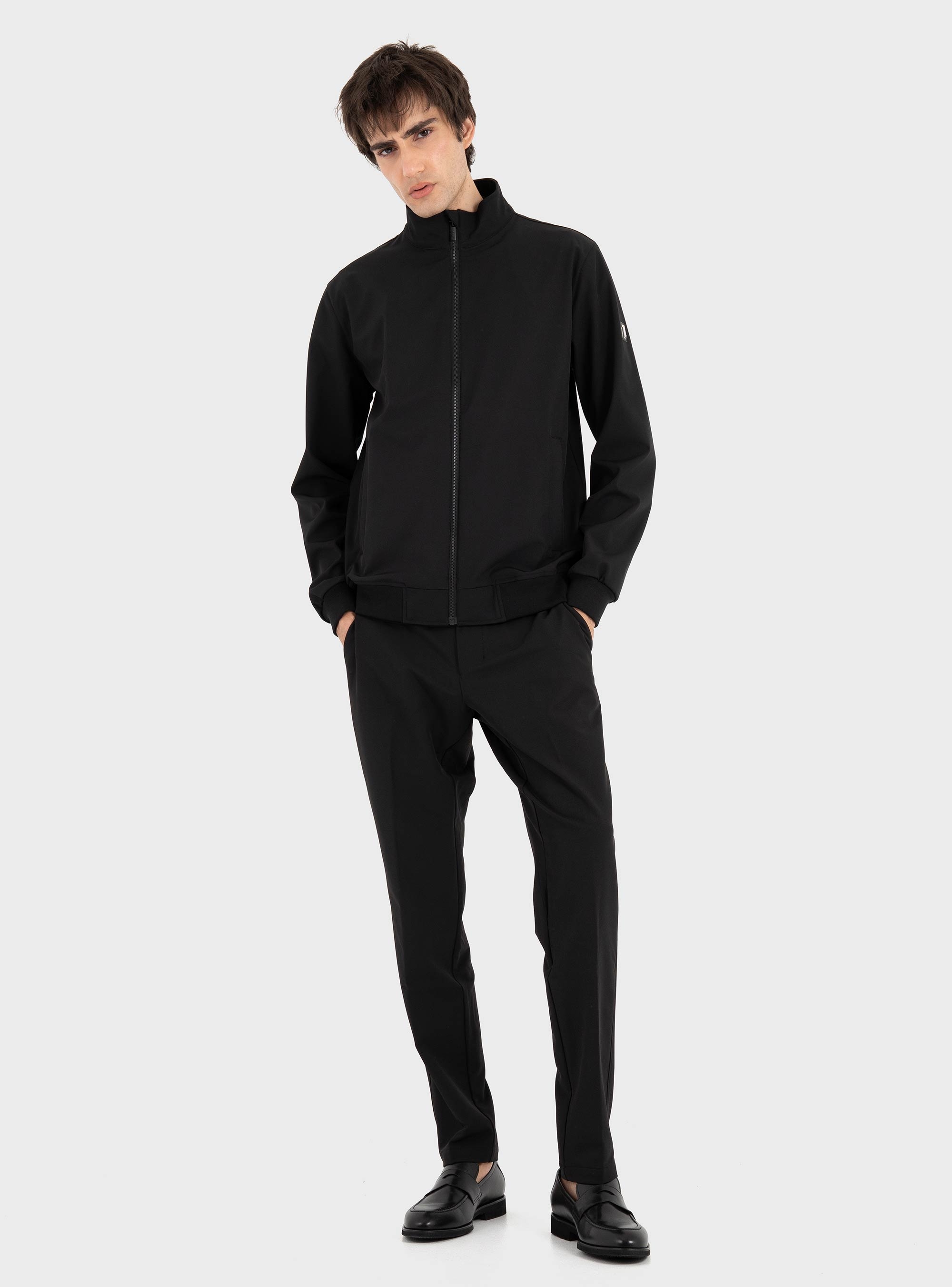 BOSS Tapered-Fit Trousers In Water-Repellent Stretch Fabric TR_Commuter-Tapered - Black