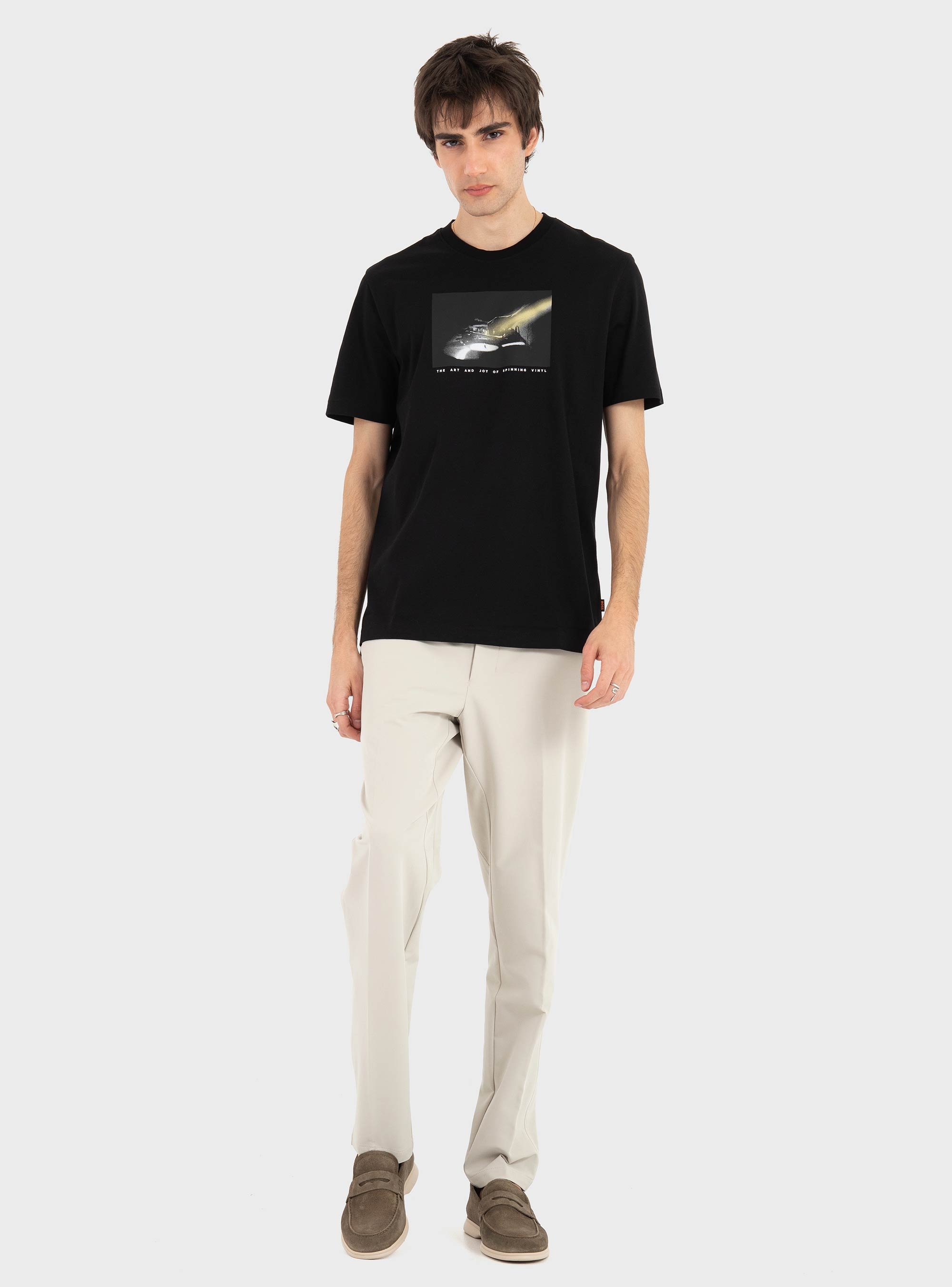 BOSS Tapered-Fit Trousers In Water-Repellent Stretch Fabric TR_Commuter-Tapered - Ecru
