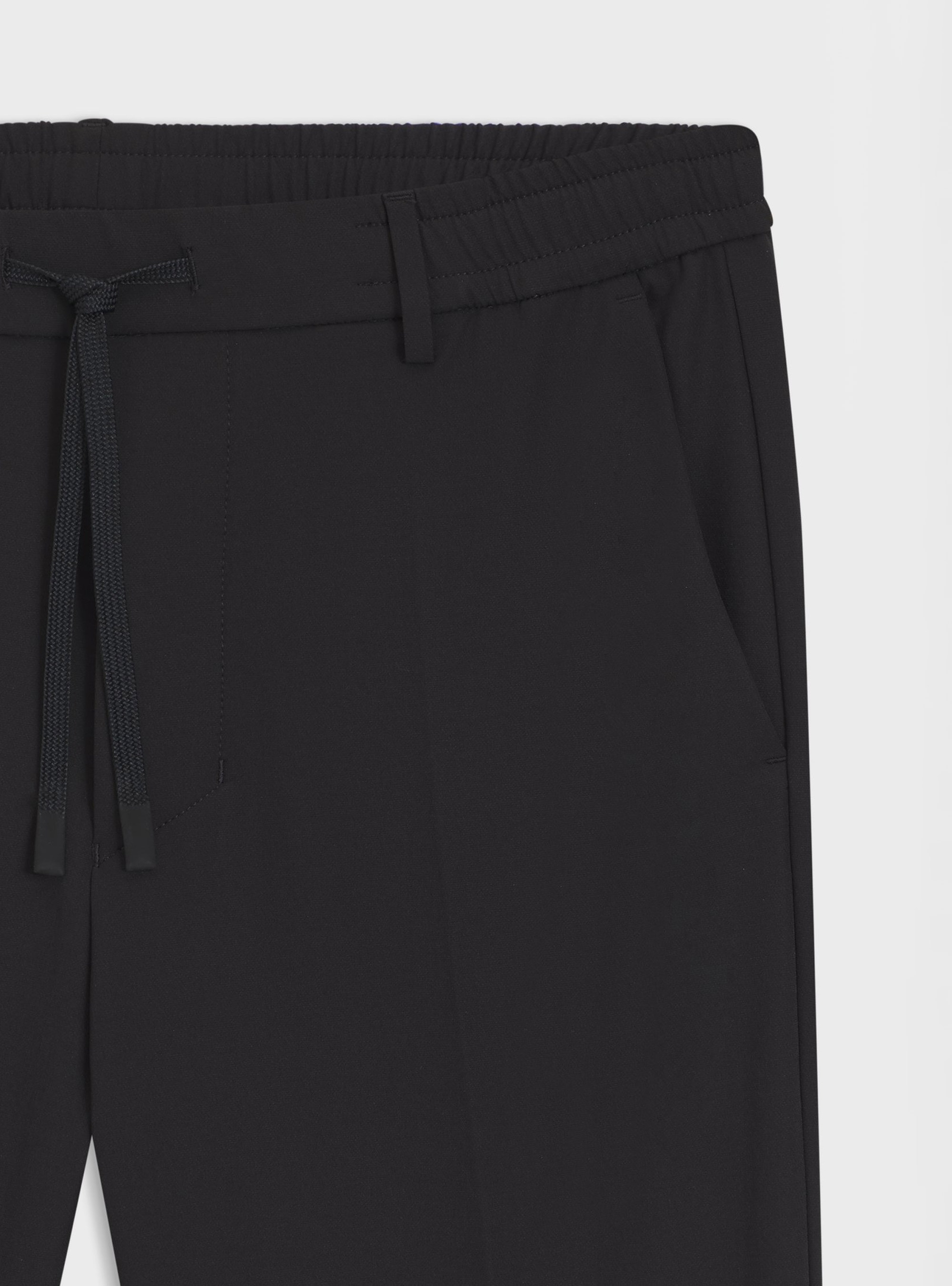 BOSS Tapered-Fit Trousers With Water-Repellent Finish T_Convert - Black