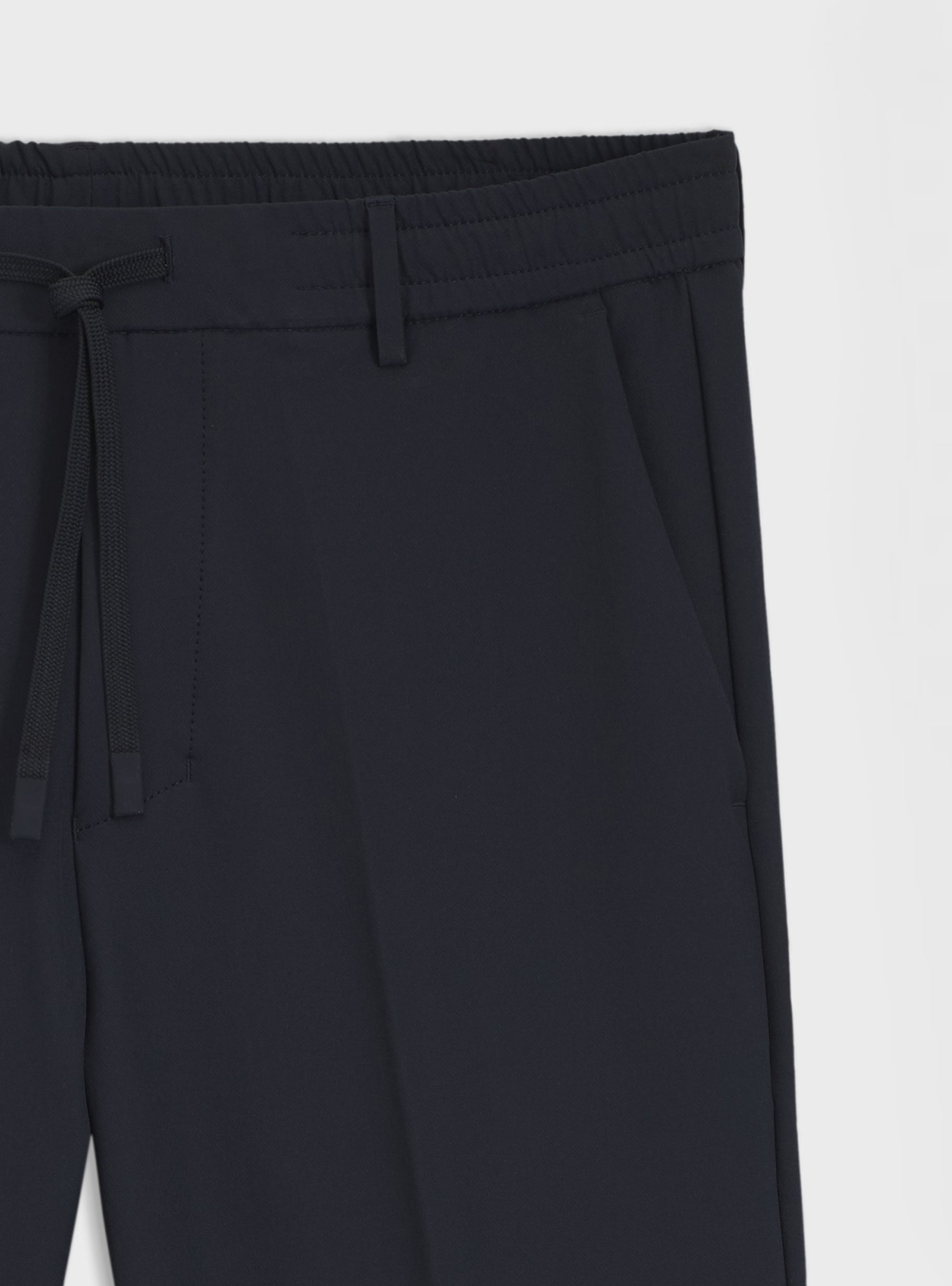 BOSS Tapered-Fit Trousers With Water-Repellent Finish T_Convert - Dark Blue