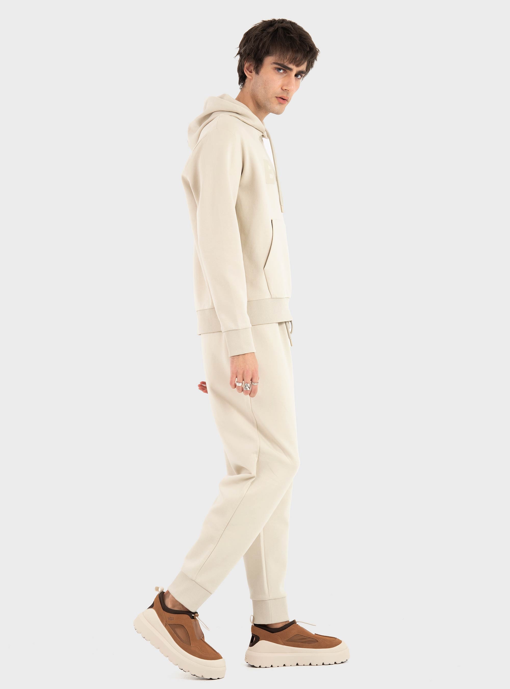 BOSS Logo Hoodie Soody - Light Beige