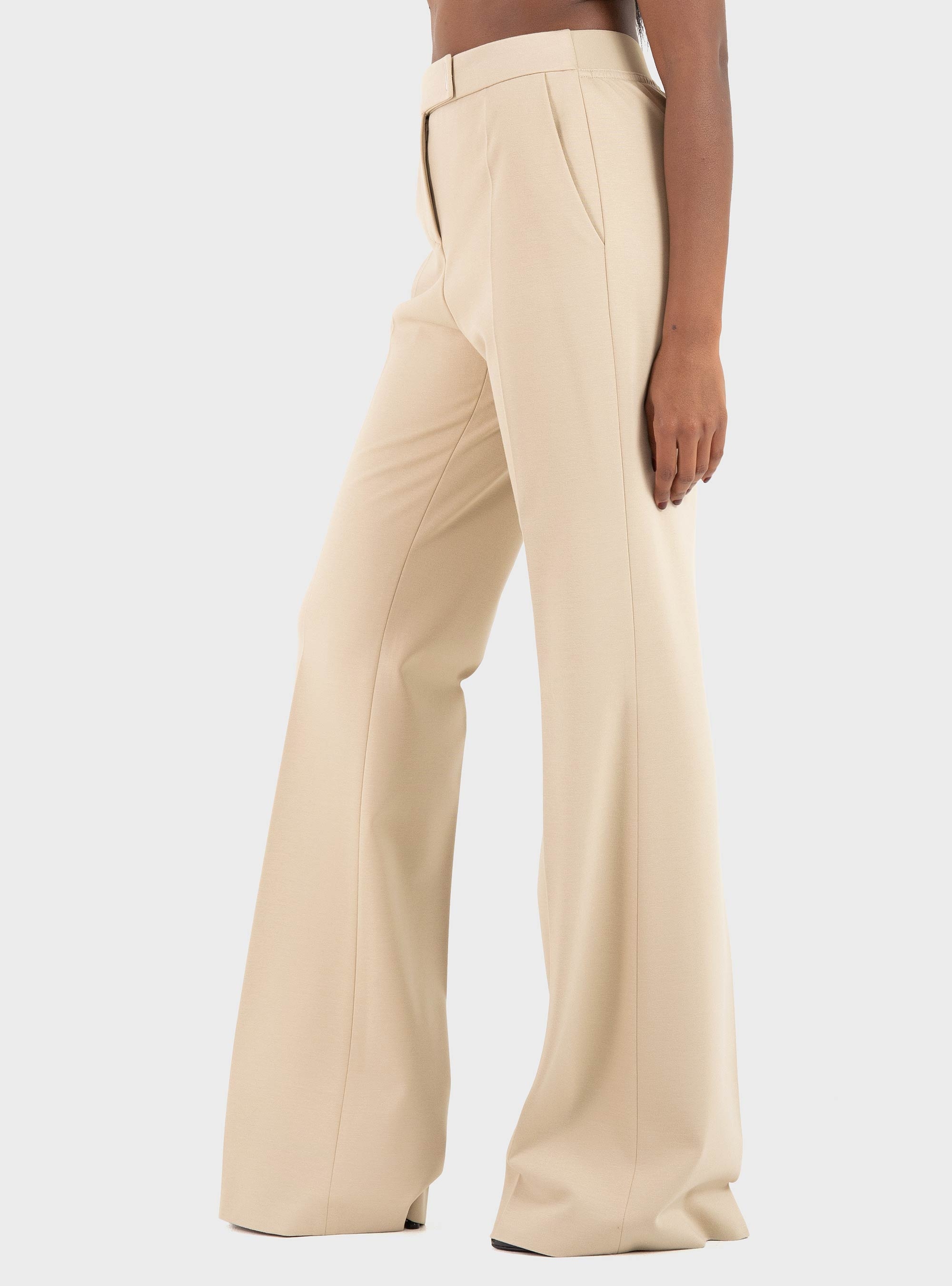 BOSS Relaxed-Fit Trousers In Stretch Jersey Talia4 - Beige