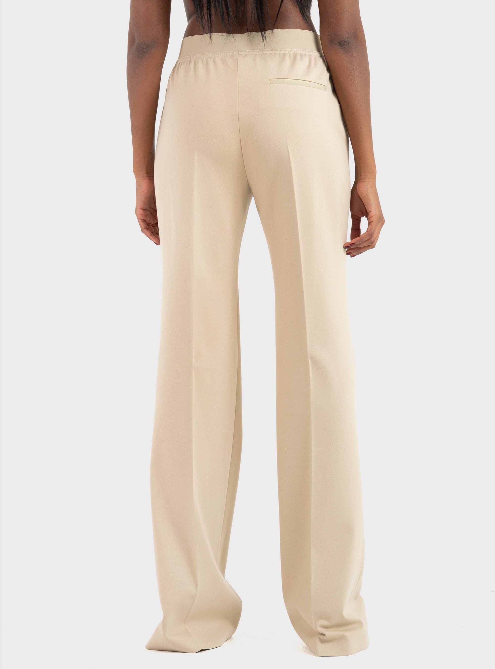 BOSS Relaxed-Fit Trousers In Stretch Jersey Talia4 - Beige