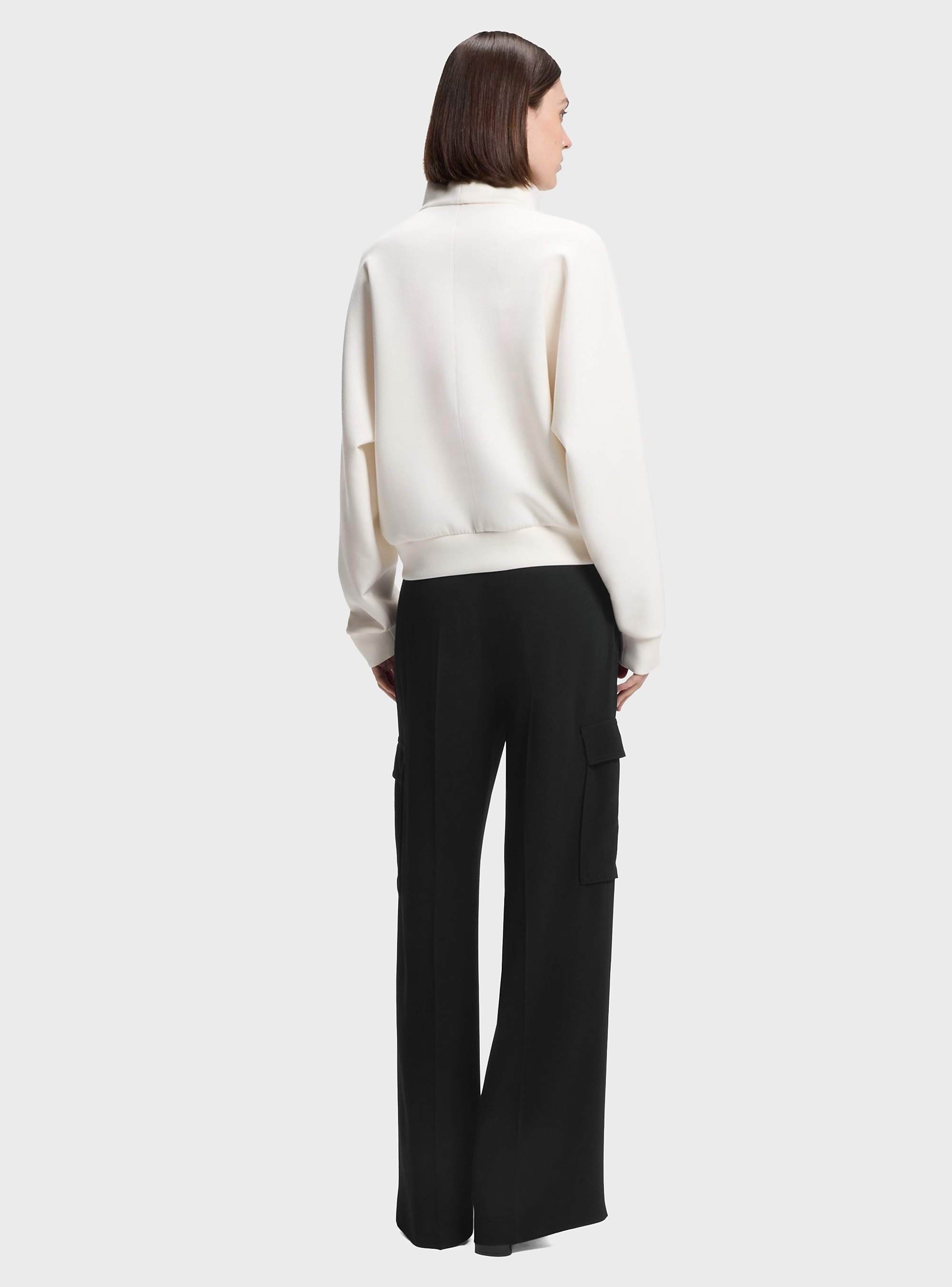 BOSS Regular-Fit Trousers In Crepe With Cargo Pockets  Tianamia1 - Black