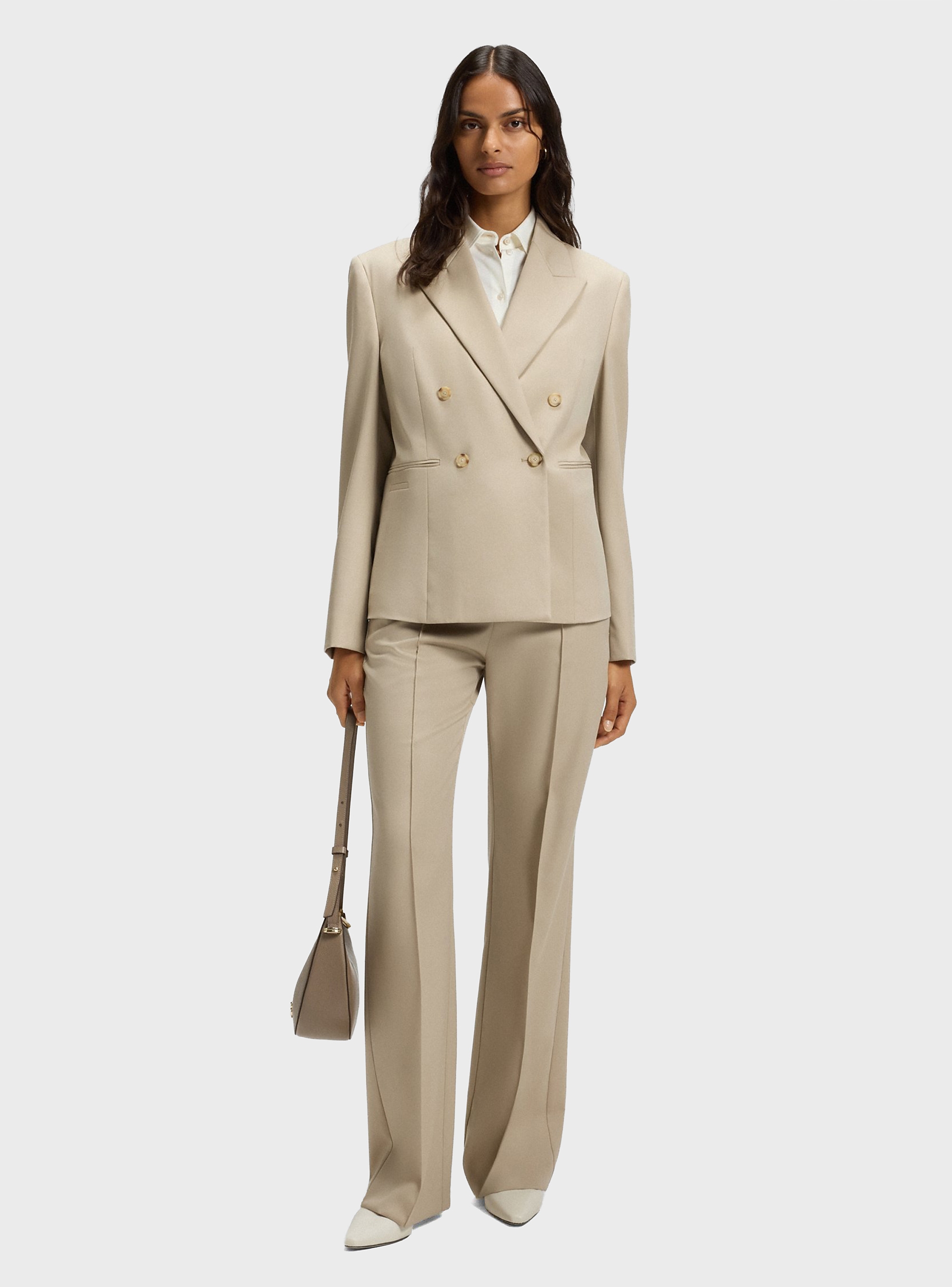 BOSS Extra-Slim-Fit Shirt In Cotton Jersey Bronta_Tuesday - Off White