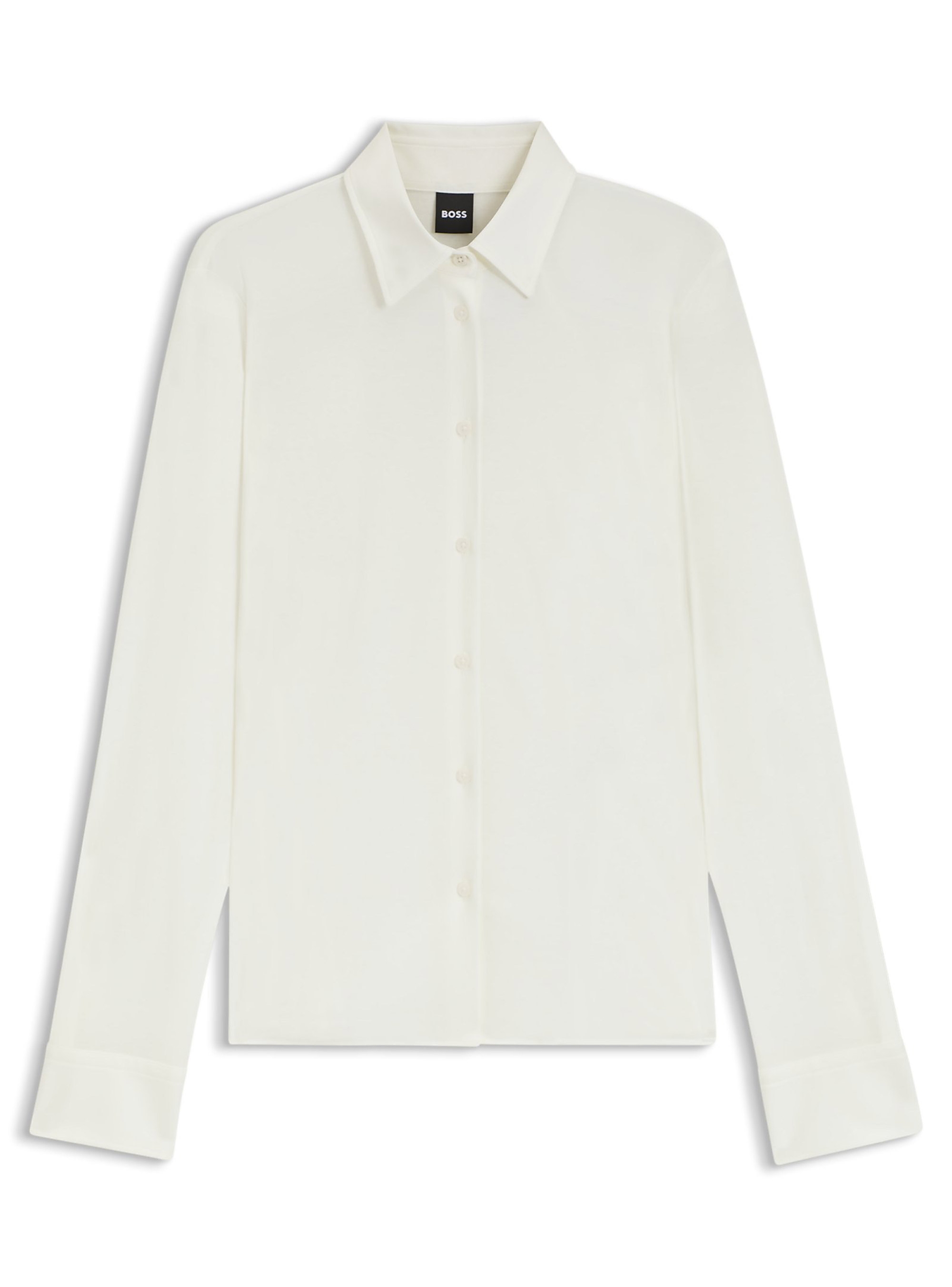 BOSS Extra-Slim-Fit Shirt In Cotton Jersey Bronta_Tuesday - Off White
